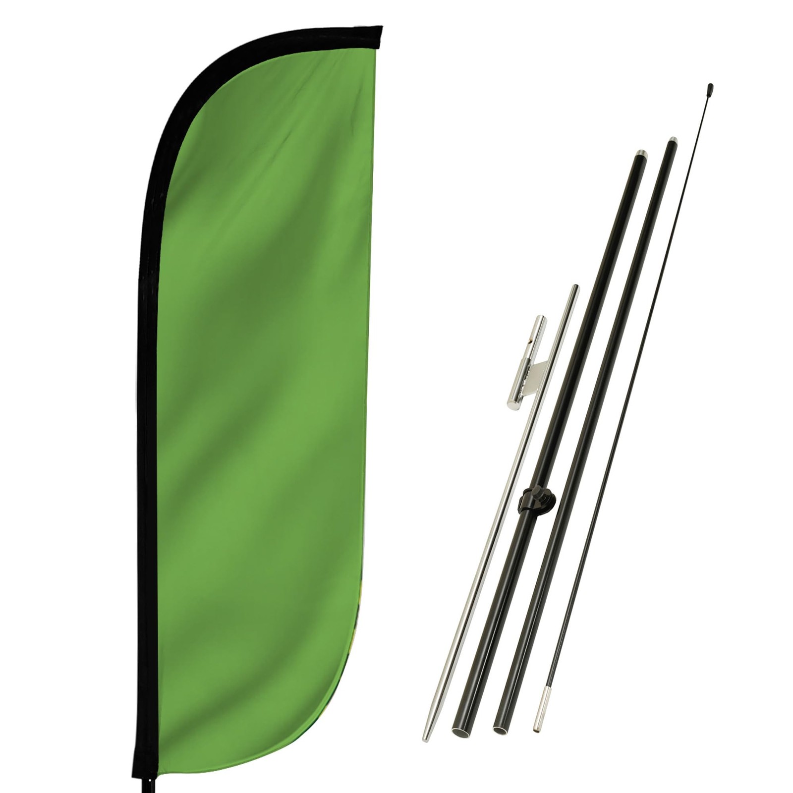 Lookourway Feather Flag Pole Kit – 7 Feet Tall Advertising Flag Banner