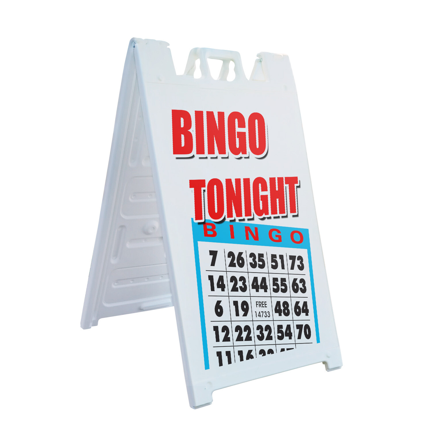 A-frame Sidewalk Bingo Tonight 24&Prime; x 36&Prime; Double Sided A-Frame Sidewalk Sign