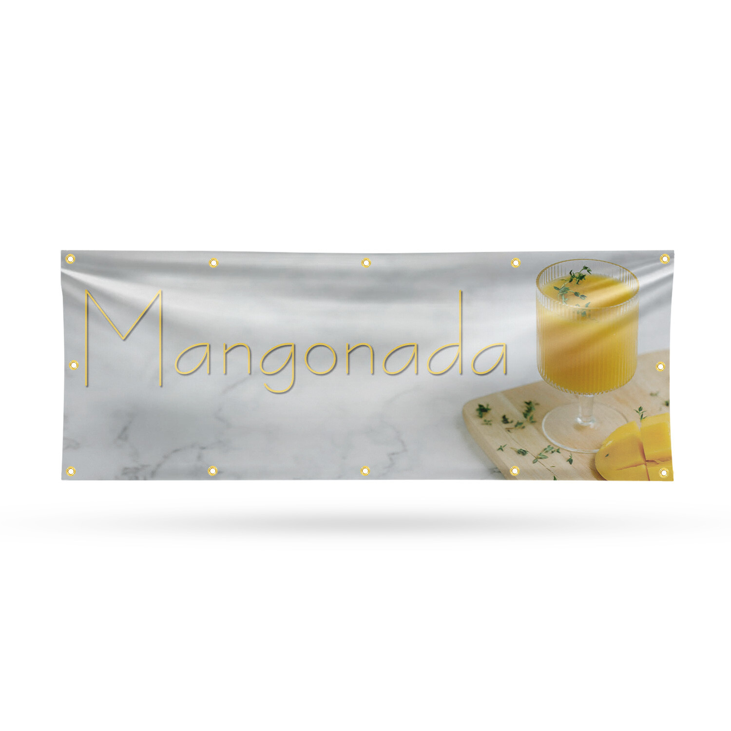 Mangonada 13 oz Vinyl Banner Sign with Metal Grommets Heavy-Duty Single-Sided