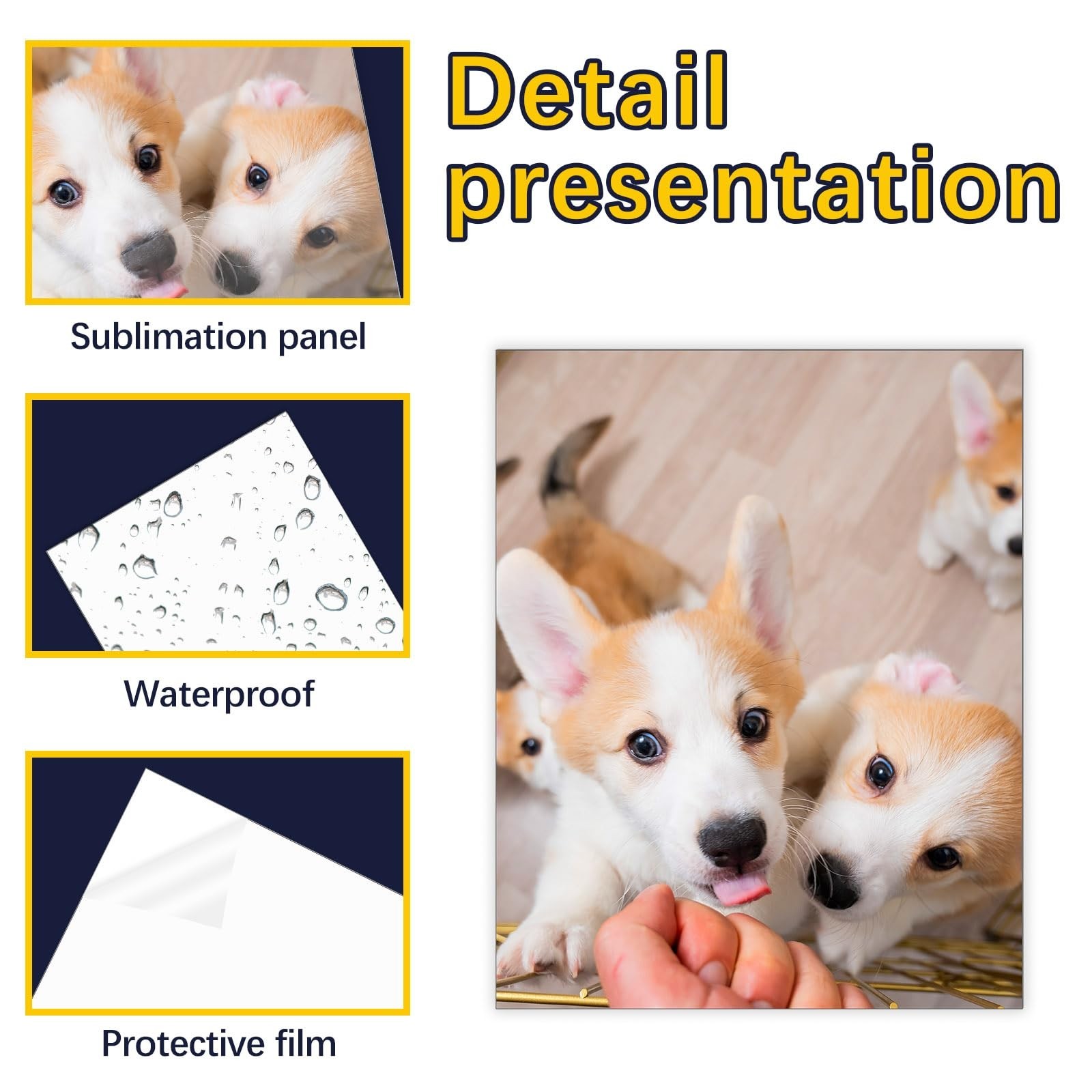 LIZOIDZSM 12 Pcs Sublimation Photo Blanks 8 x 10 Inch sublimation metal sign …