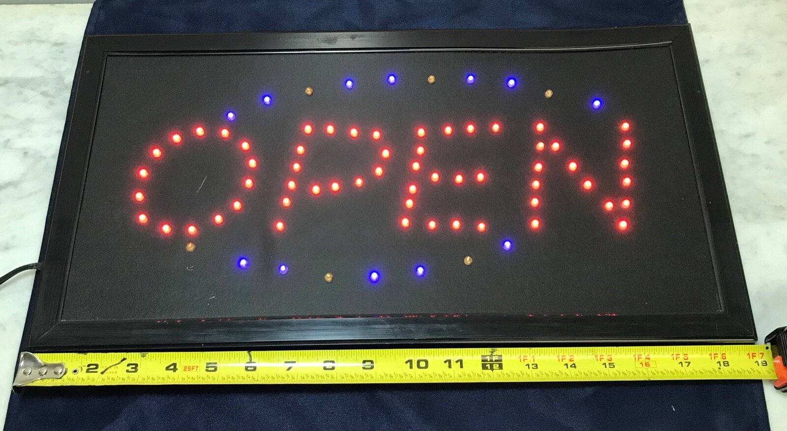 Ultra Bright LED Open Sign featuring Flashing Lights 19&Prime; X 10&Prime;