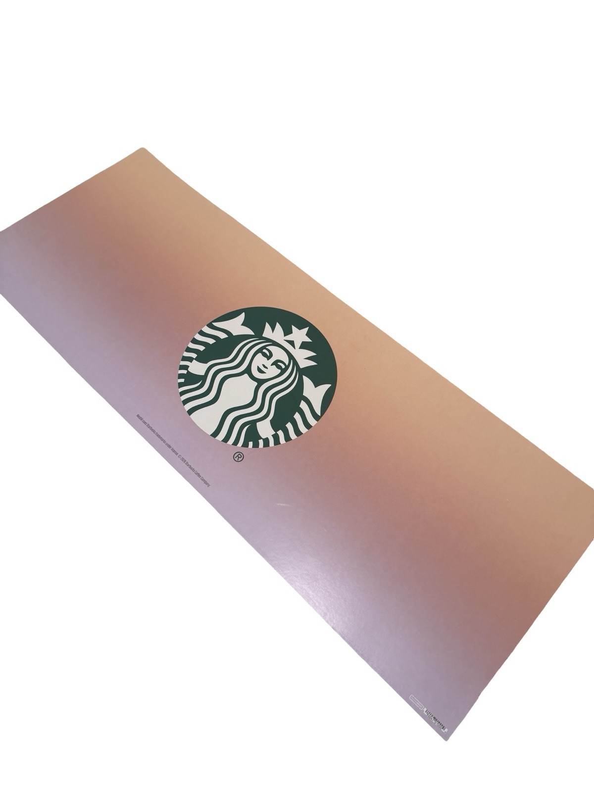 Authentic Starbucks Large Paper Store Sign – Decommissioned Target Display 36×14