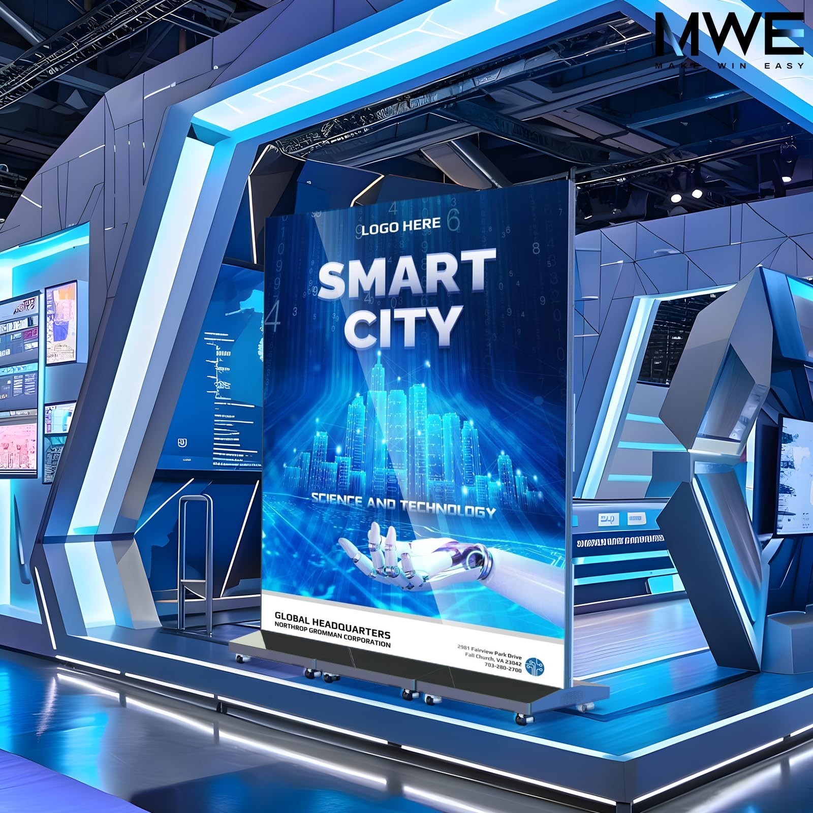 80 Inch LED Digital Signage Display, Foldable Seamless Stitching Kiosk
