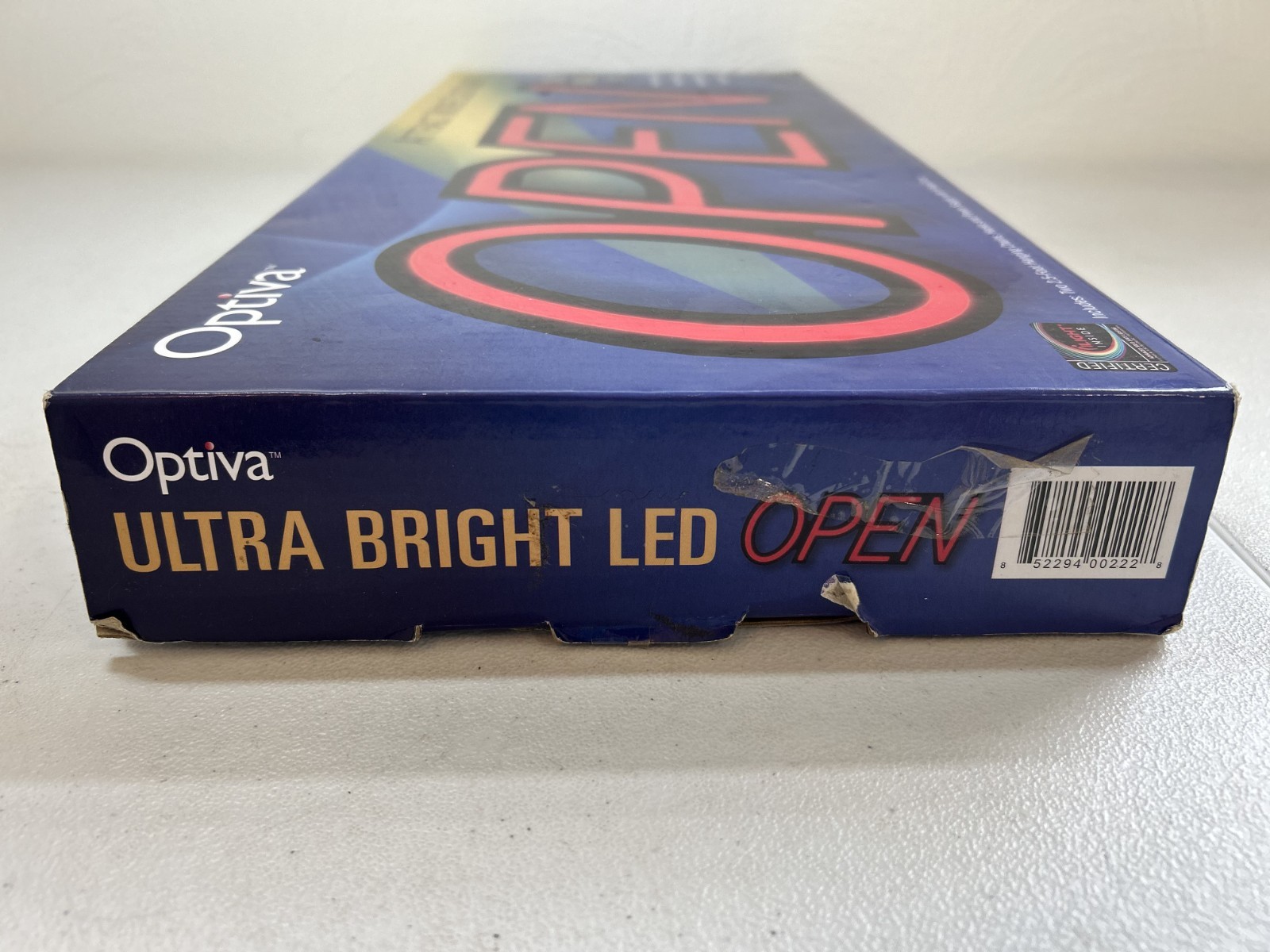 Optiva OPEN Sign 19.5&Prime; Ultra Bright LED Hanging Business Sign S-SGN-06003-00