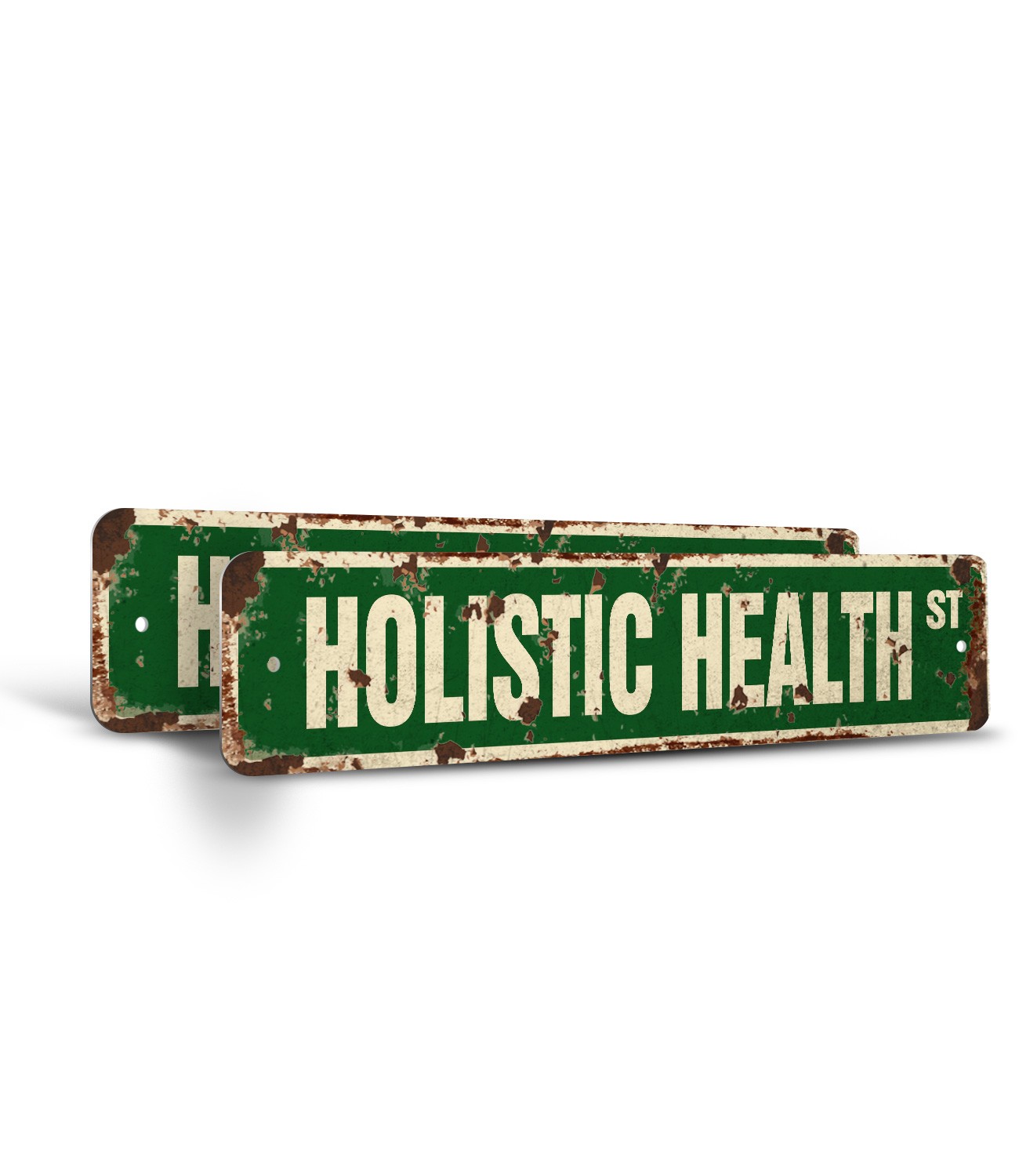 HOLISTIC HEALTH Vintage Style Street Sign alternative medicine medical therapy