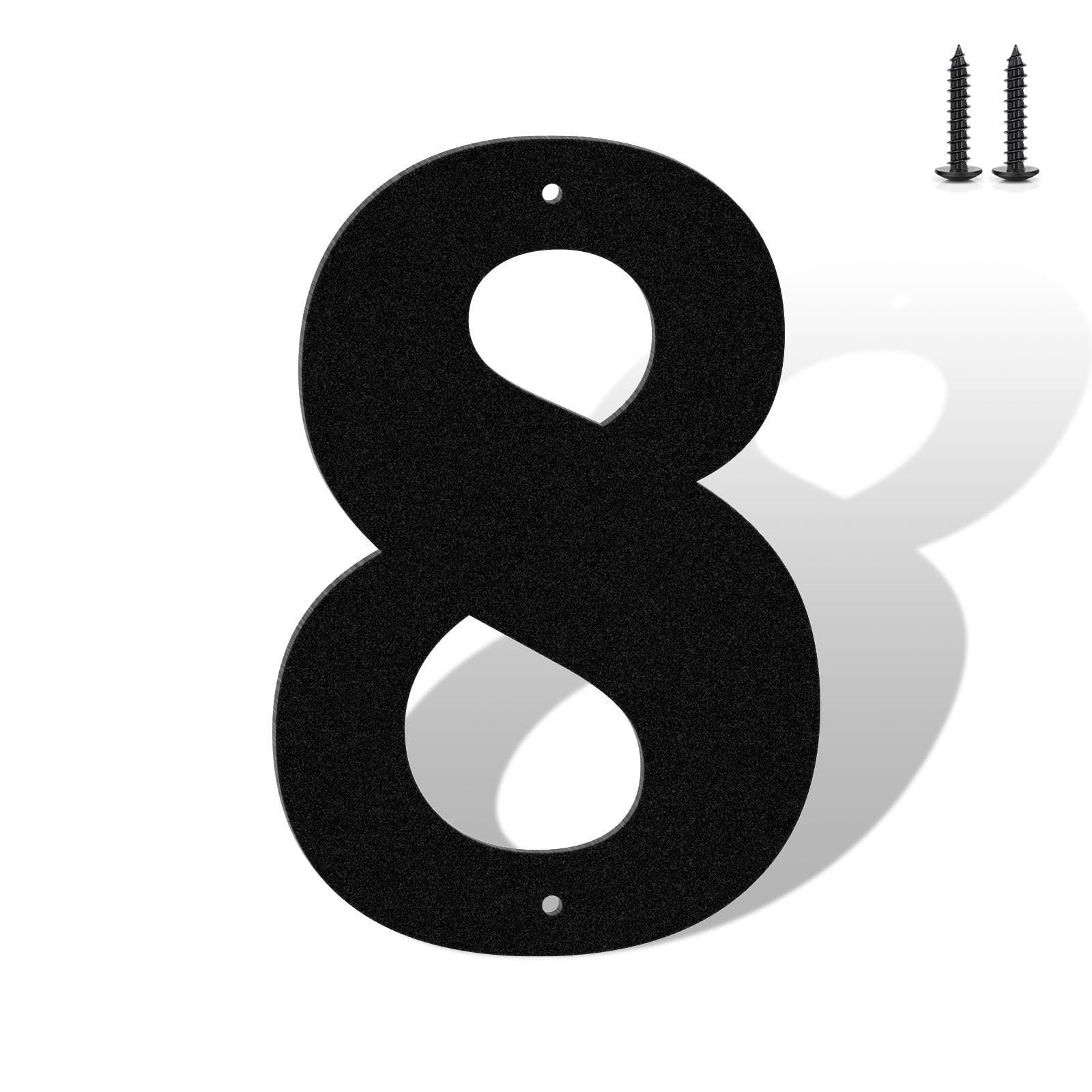 4&Prime;5&Prime;6&Prime;7&Prime;8&Prime; House Numbers for Outside Modern Address Sign – Matte Black Metal …