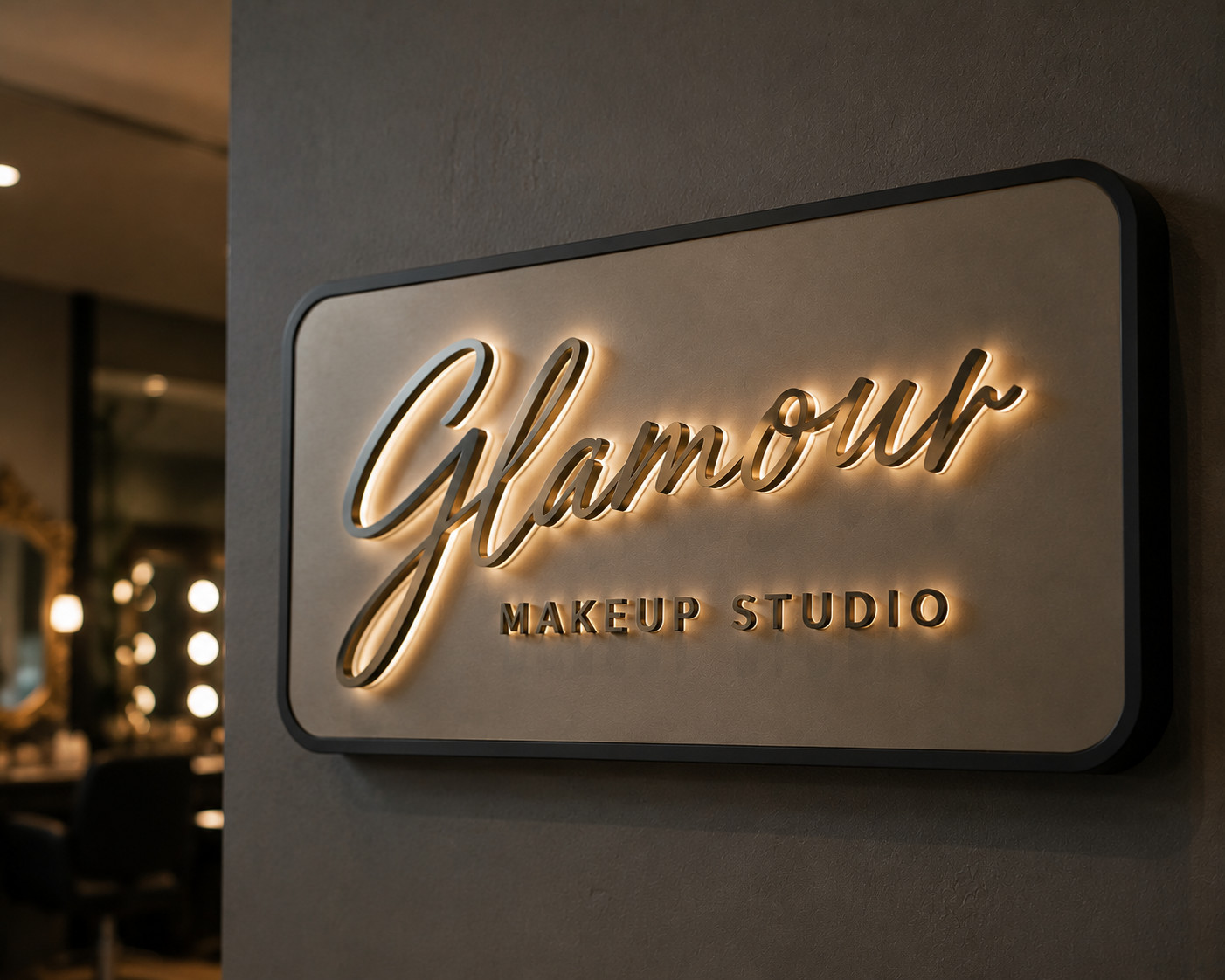 Custom 3D Metal Sign | Laser Cut Backlit Logo | Outdoor Business Wall Sign