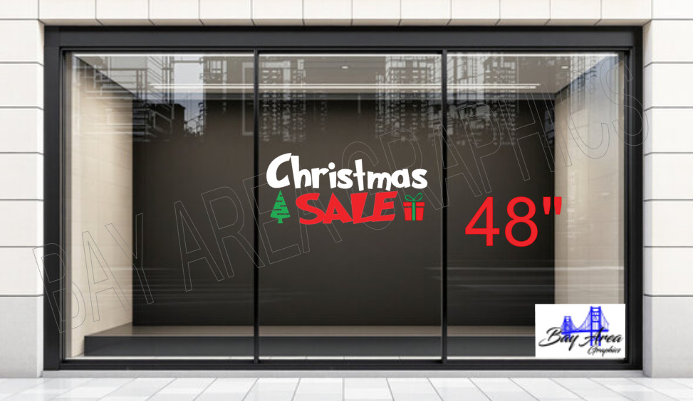 Christmas SALE Vinyl Window Sign Exterior Waterproof Oracal 651 made in USA