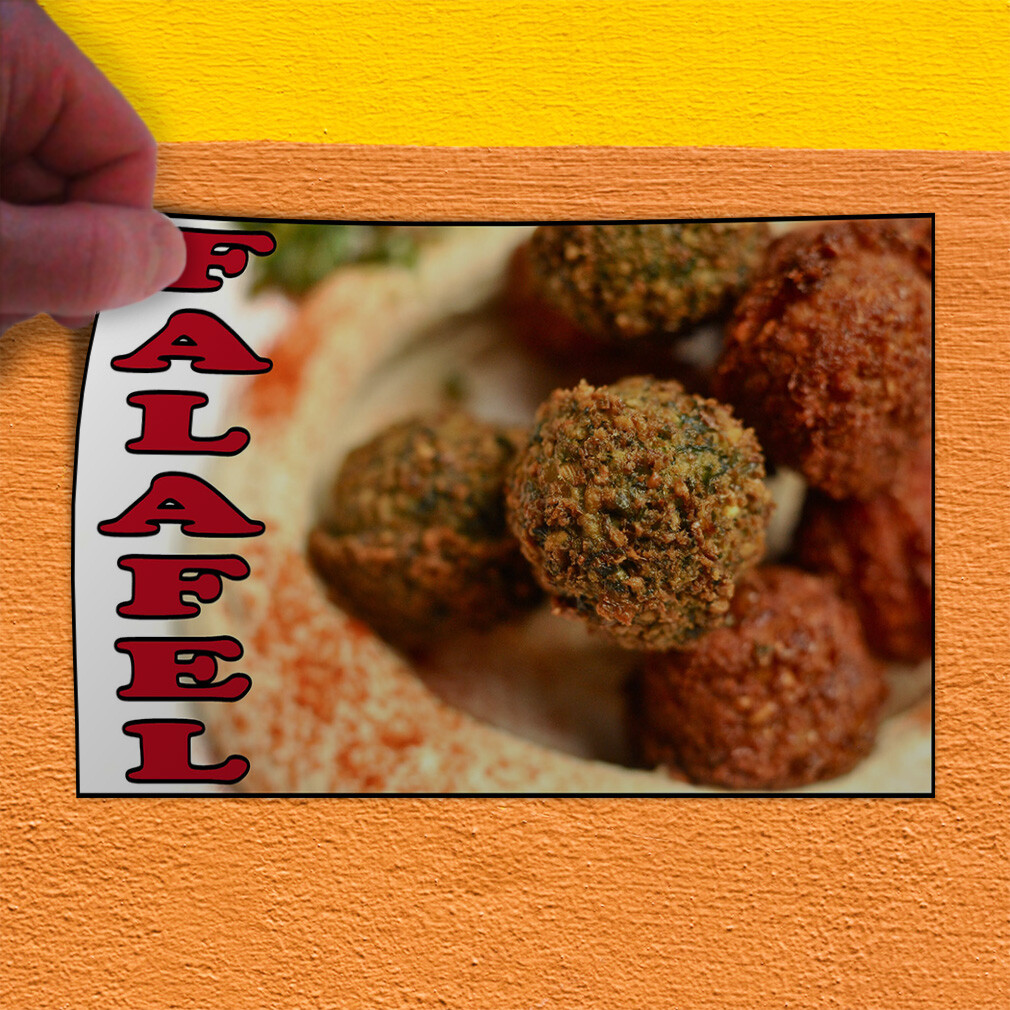 Decal Stickers Falafel Food Fair Restaurant Cafe Market Vinyl Store Sign Label