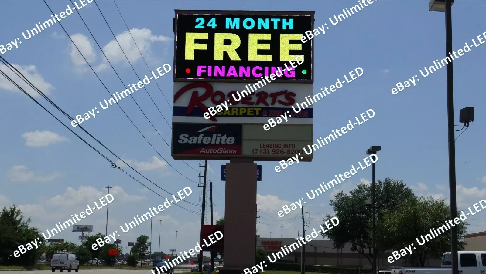 5&prime; x 10&prime; P10 Outdoor Double-Sided Full-Color LED Billboard Sign 5 Years Warranty