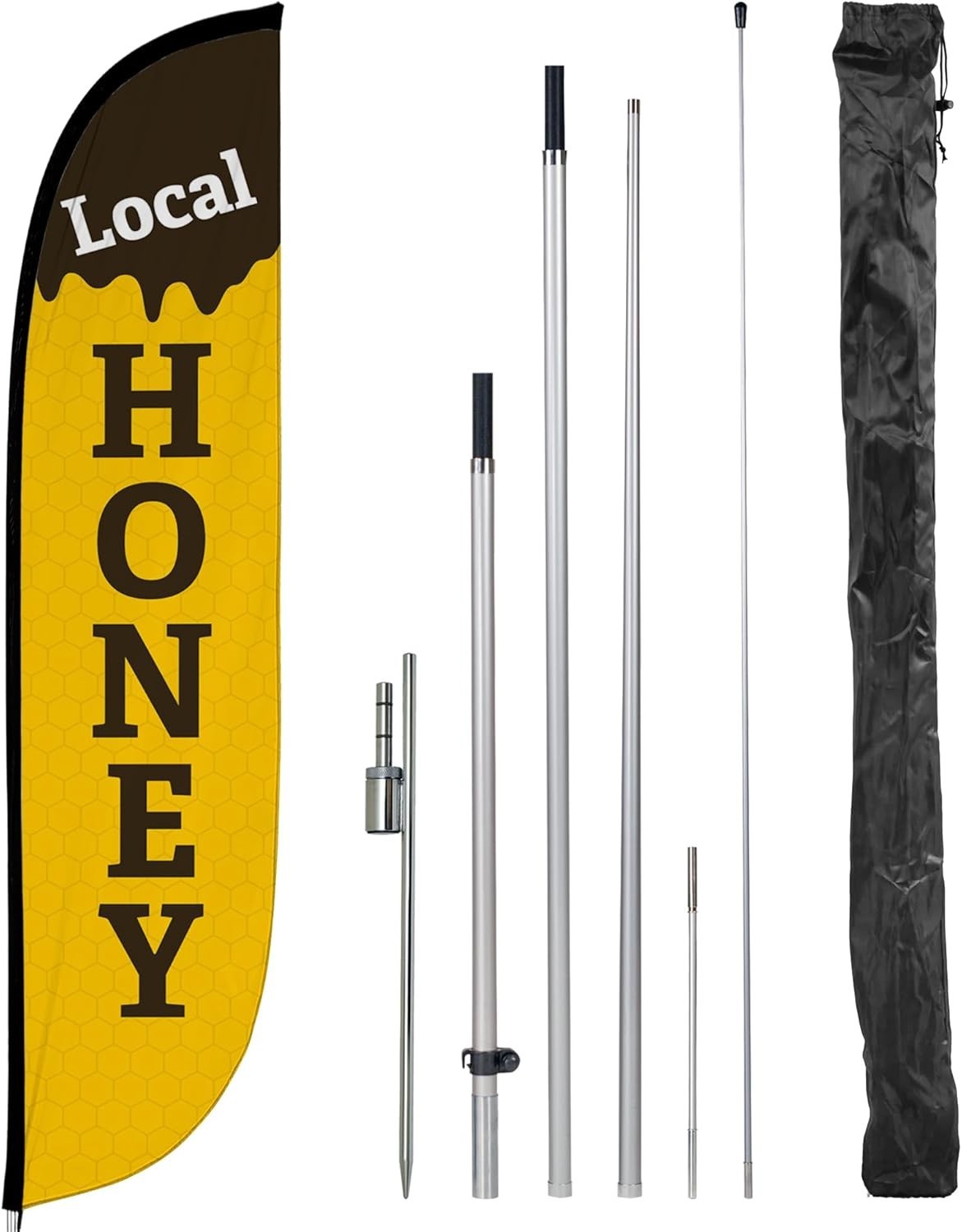 12ft Feather Flag Pole Kit – Business Advertising Banner