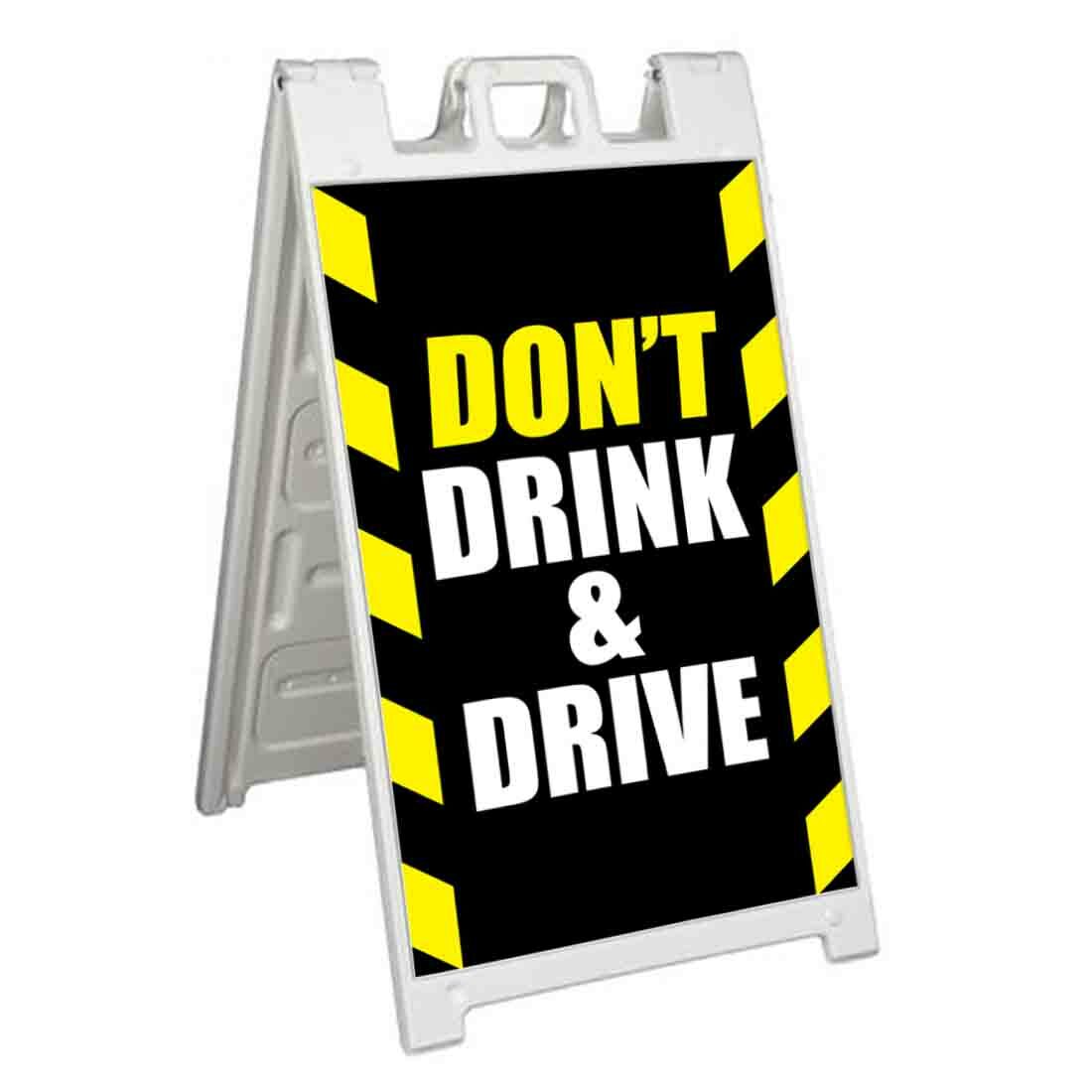 DON&rsquo;T DRINK AND DRIVE Signicade 24×36 Aframe Sidewalk Sign Banner Decal SAFETY