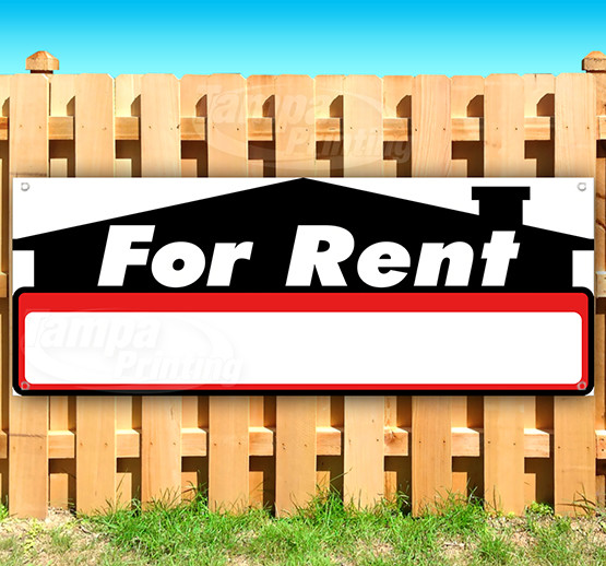 FOR RENT Advertising Vinyl Banner Flag Sign Many Sizes USA