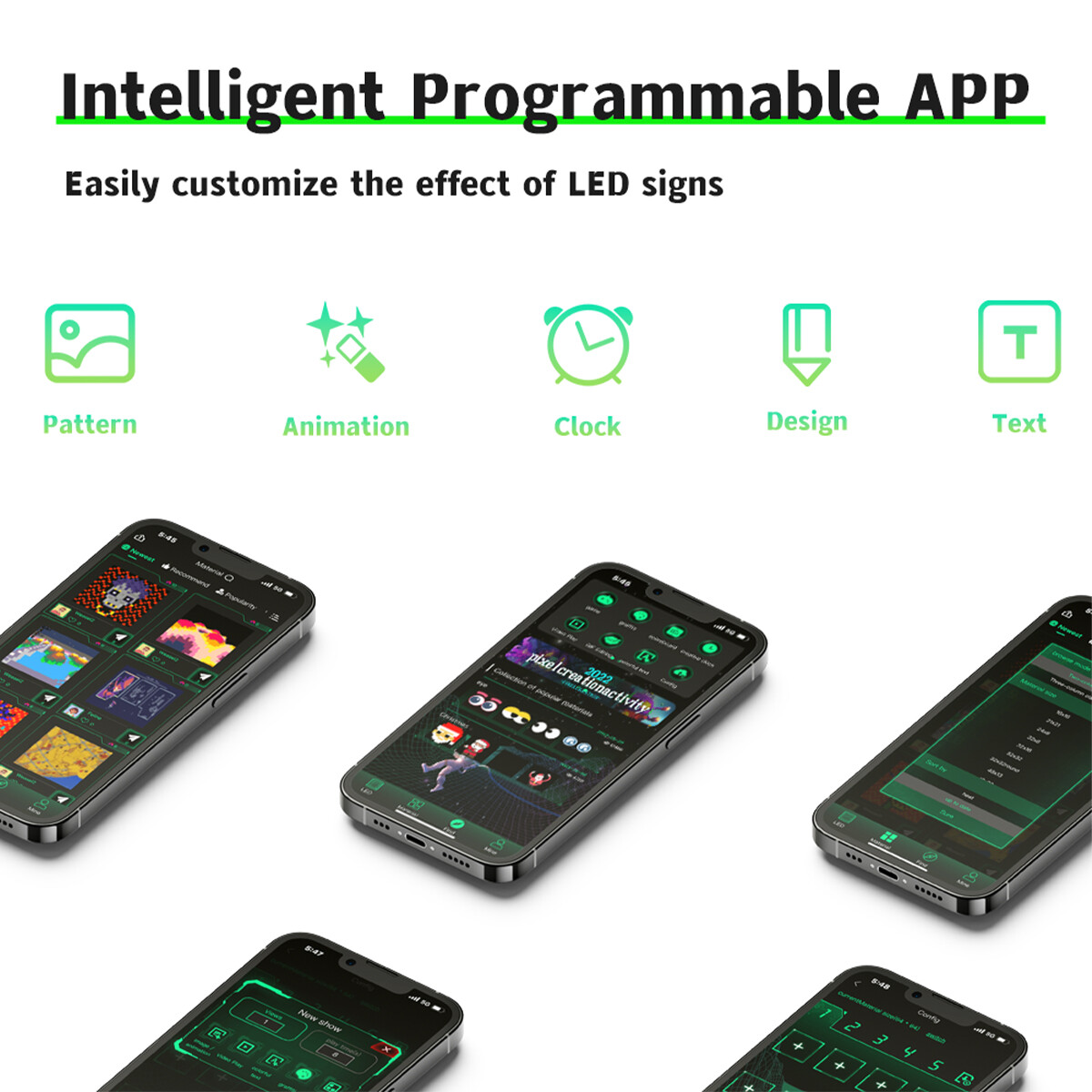 USB LED Car Flexible Sign Scrolling Message Display Screen APP Programmable RGB