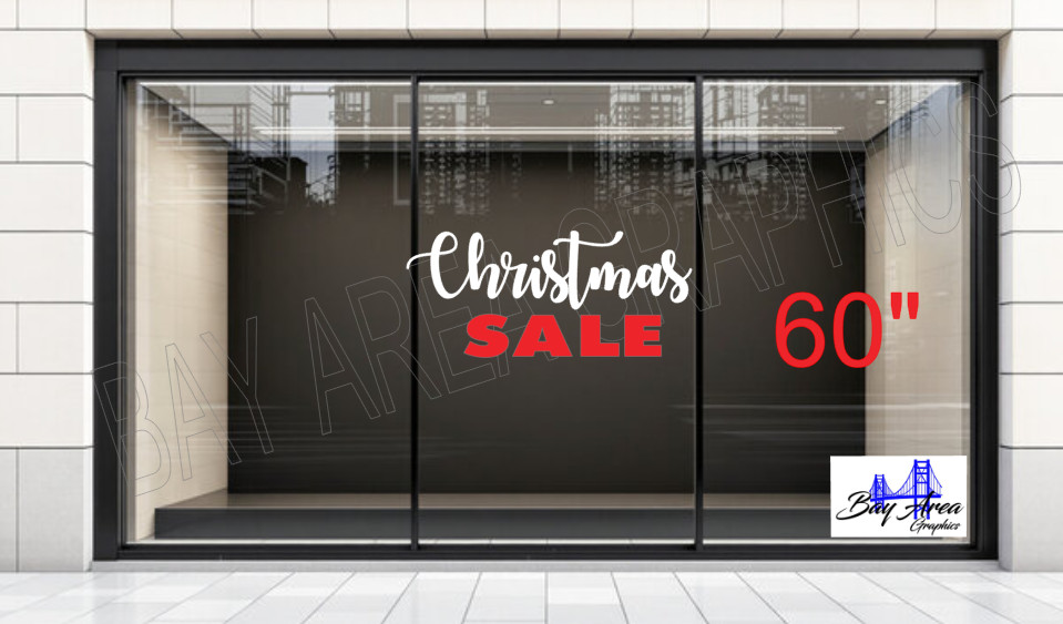 Christmas SALE Window Sign | Premium Oracal 651 Outdoor Decal🎅🎄❄️.