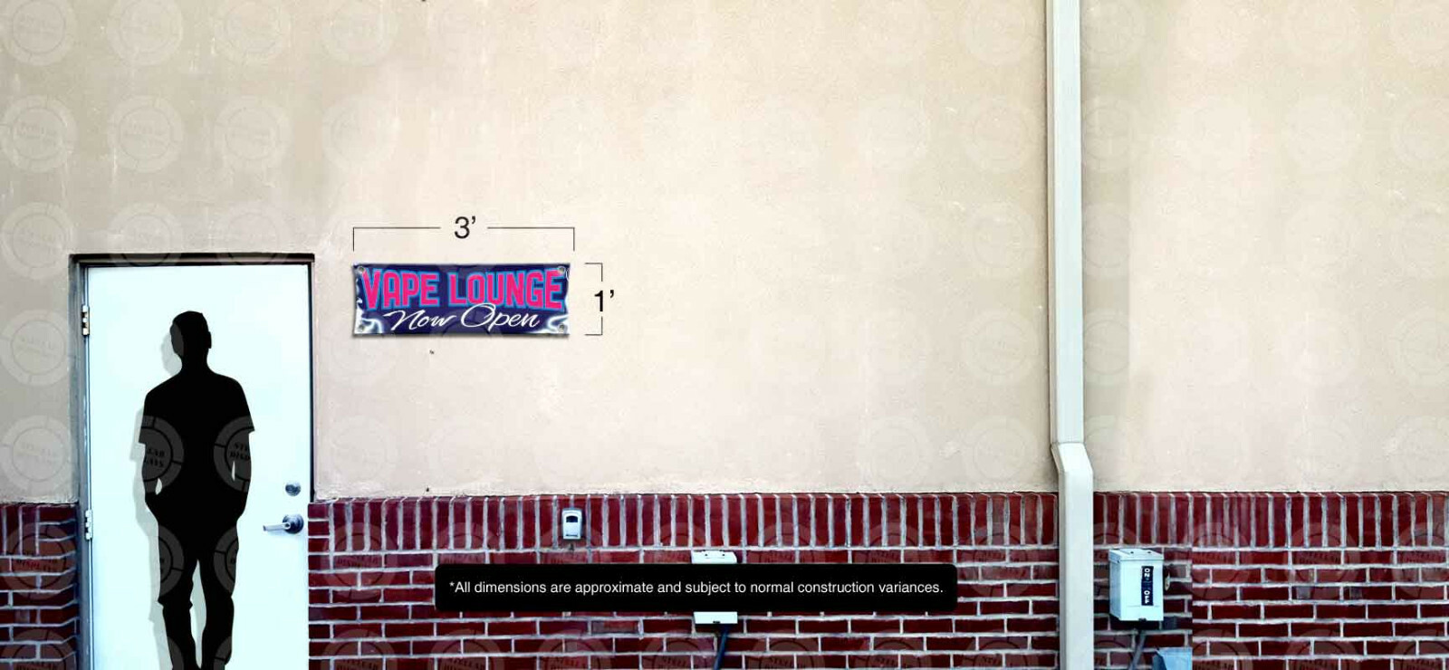 VAPE LOUNGE Now Open Banner Vinyl Display Various Bright Color Sign Poster Lona