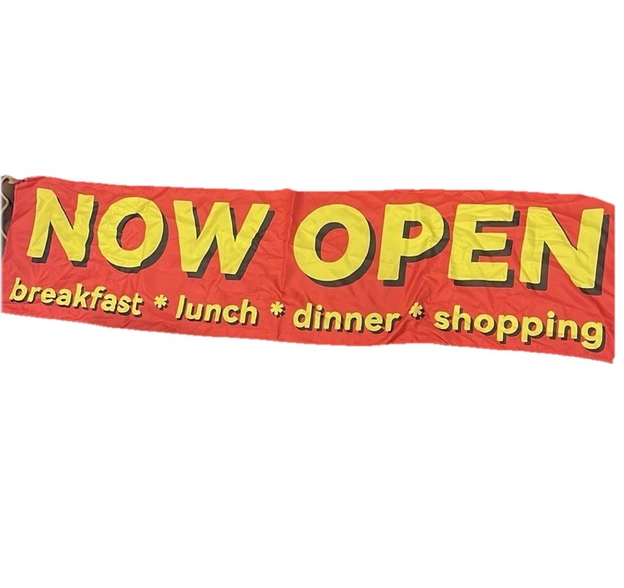 NOW OPEN Banner Sign Vinyl Alternative Store Grand Opening 7ft