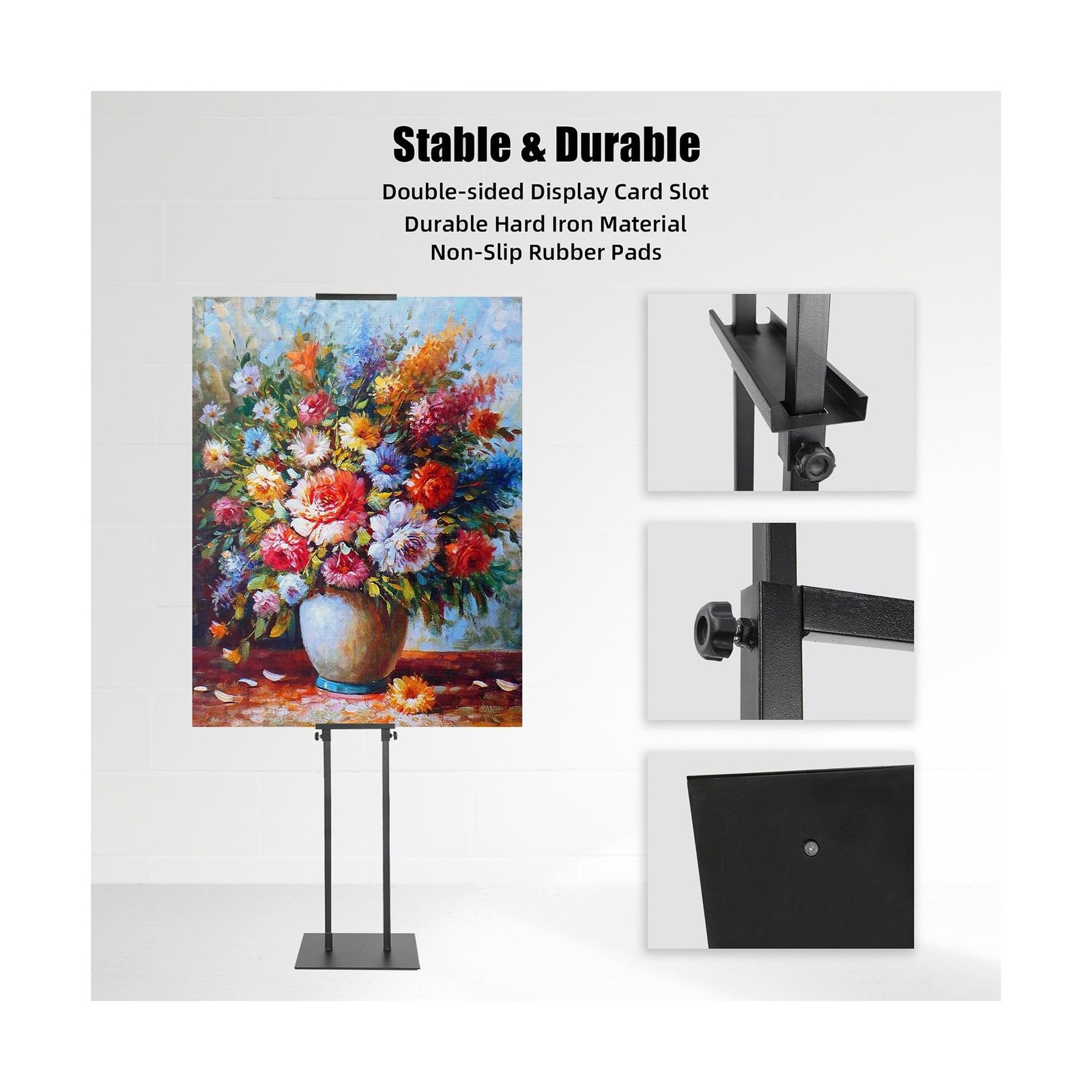 Poster Board Stand for Display, Heavy Duty Floor Sign Holder for Foam Board, …