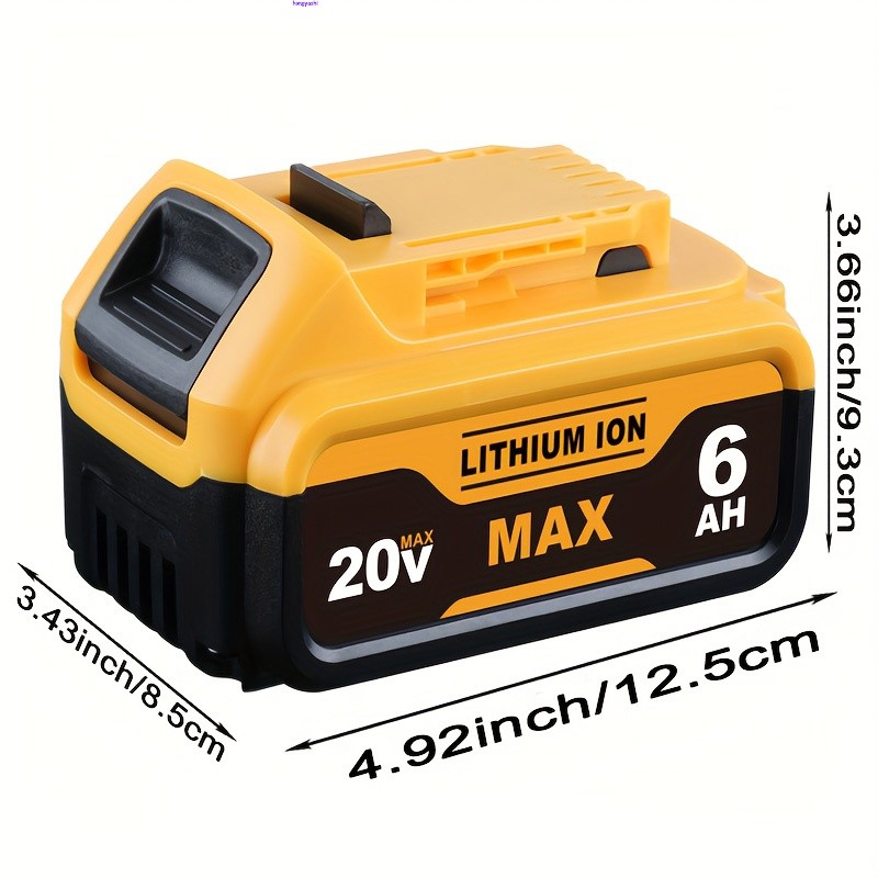 20V 20 Volt Max 6.0AH Lithium Ion Battery For DeWalt DCB206-2 DCB205-2 DCB200-2