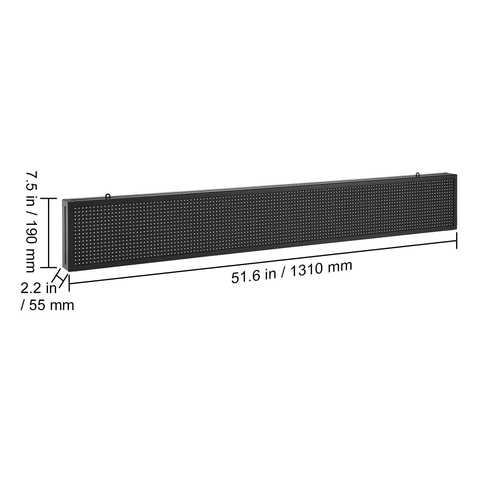 Uimoso 52&Prime;x8&Prime; Programmable LED Sign Scrolling Display Board P10 Full Color