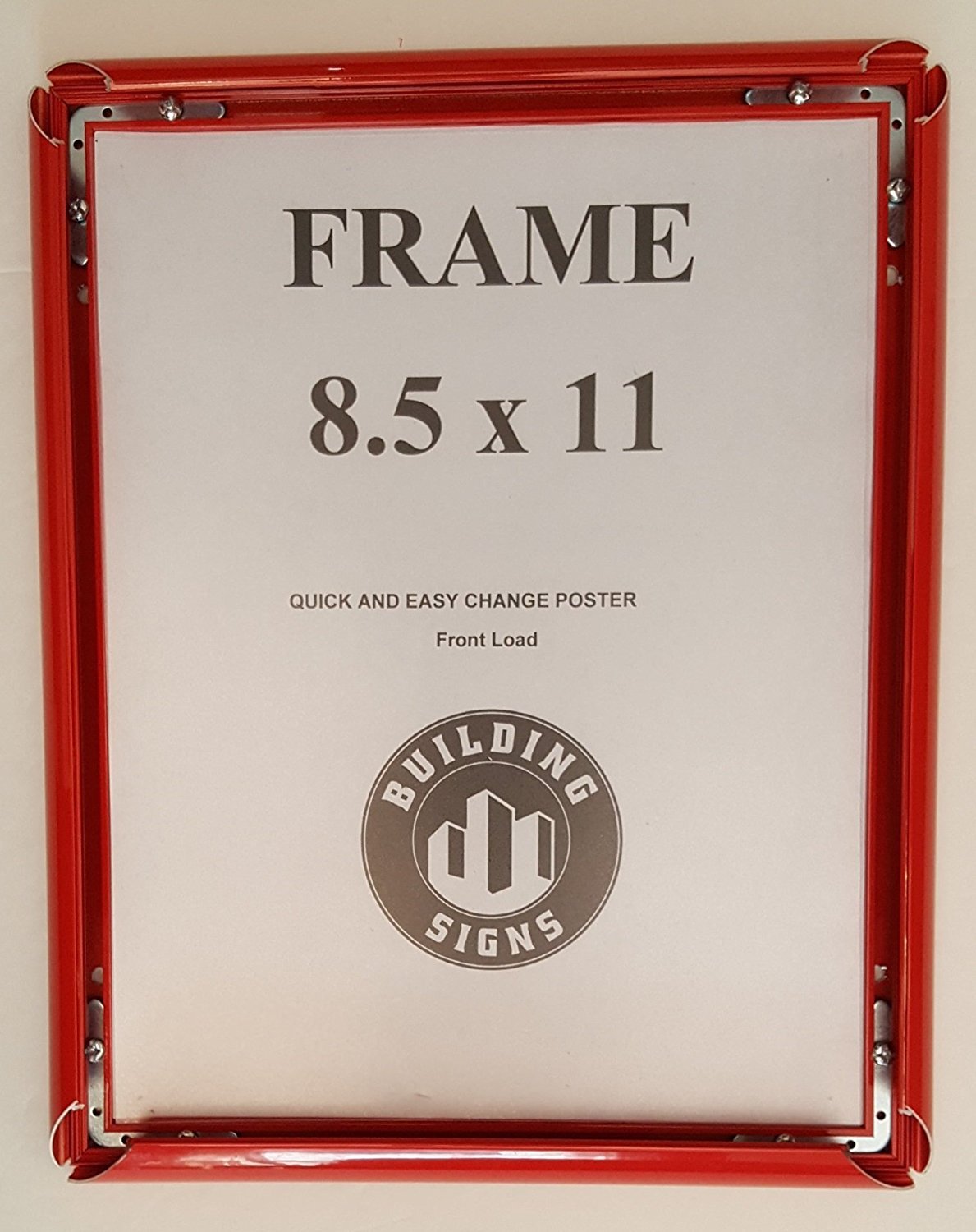 Red Snap Poster Frame Picture Frame notice frame 8.5 x 11 Front Load Easy Open