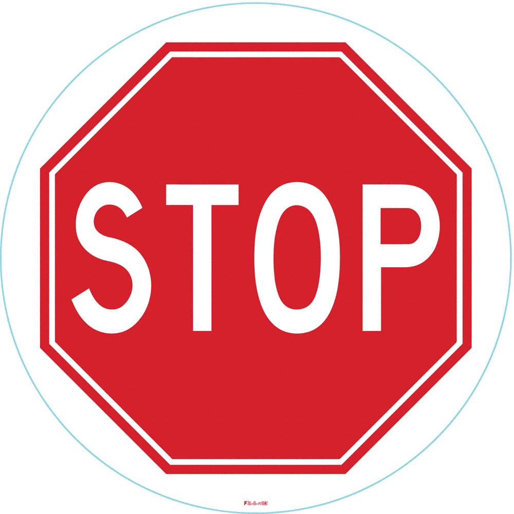 STRANCO INC FS-8-802 Anti-Slip Floor Sign,8 inx 8in,Vinyl,PK2 484P63