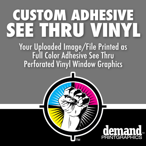 Custom Full Color See Thru Window Vinyl Perforated Window Film