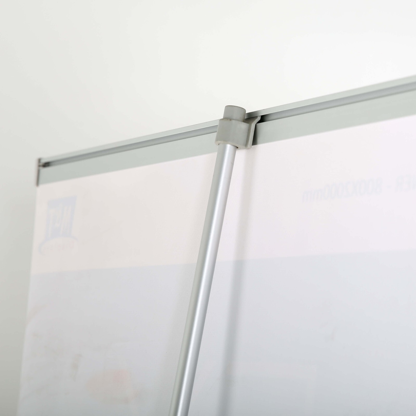 Retractable Roll Up Banner Stand – Banner Holder 36×78.75 Inch – Silver Aluminum
