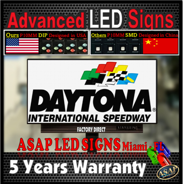 LED School Sign Full Color Scrolling Message Display with WiFi Size: 38&Prime; Hx175&Prime;W