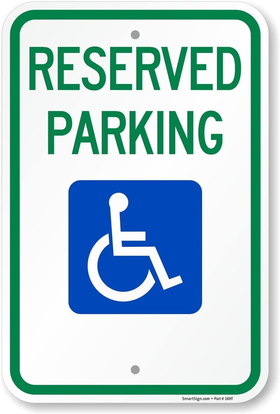 Professional Reserved Parking Sign – 12×18 Aluminum