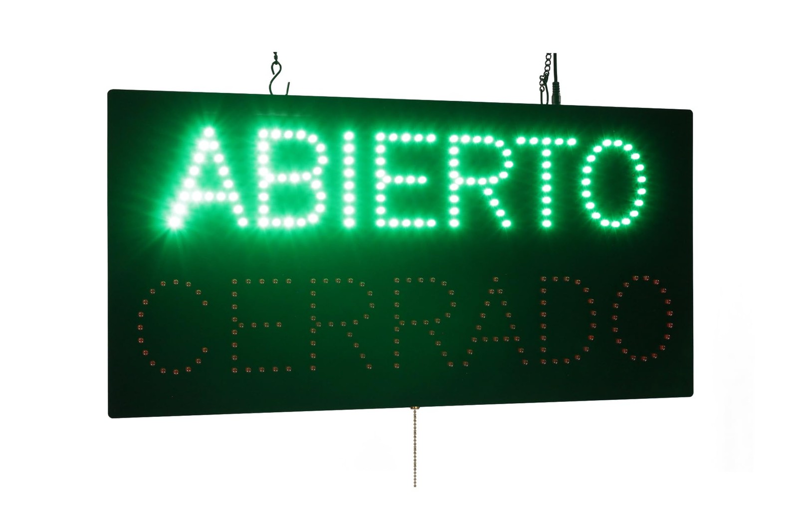 Abierto Cerrado Sign, 24&Prime;x12&Prime;, 60x30cm, , LED, Neon, Florescent, Signage, Sig…