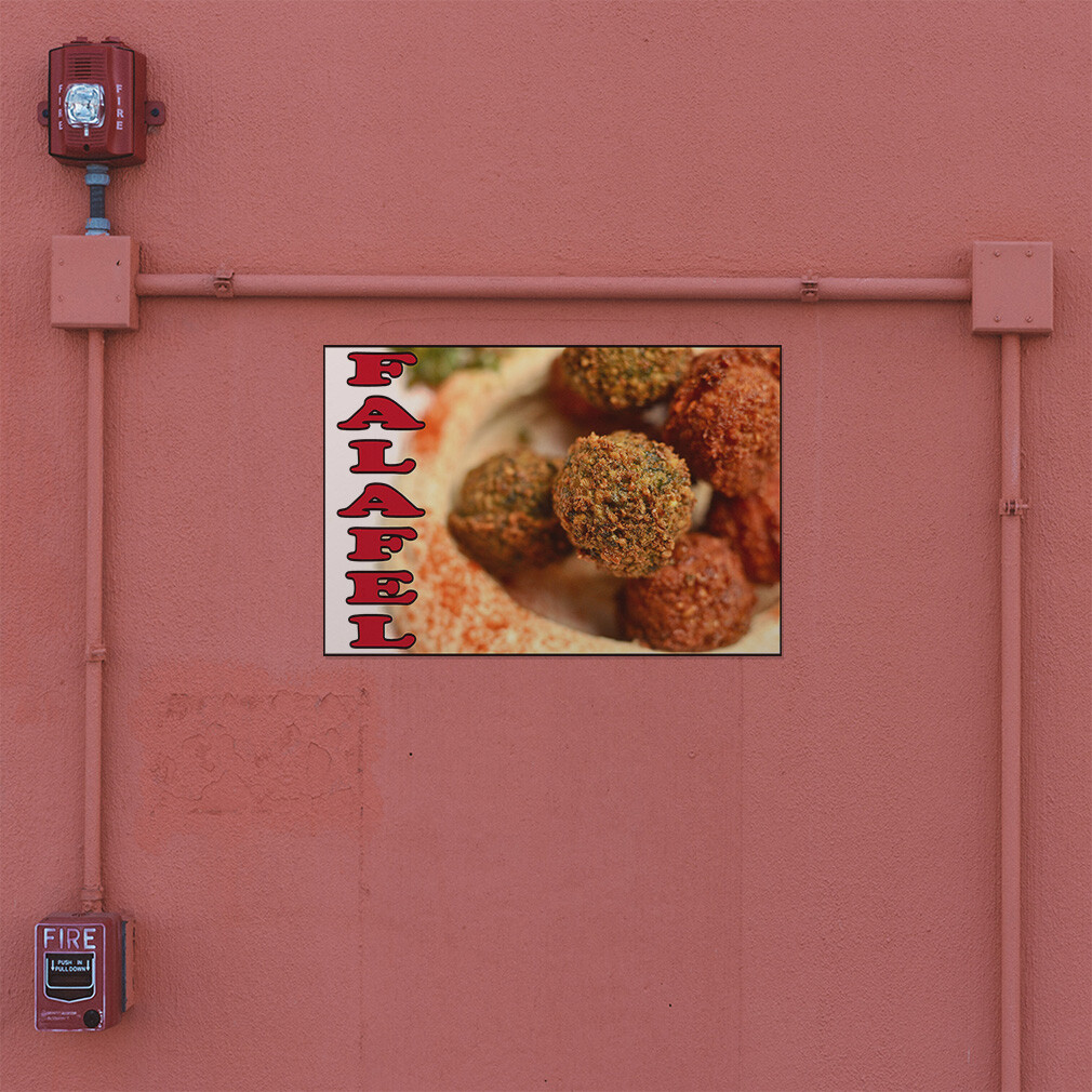 Decal Stickers Falafel Food Fair Restaurant Cafe Market Vinyl Store Sign Label