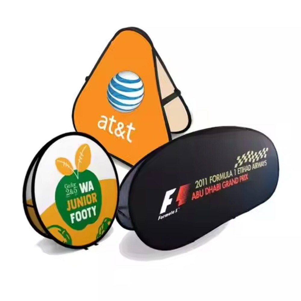 Oval Popup banner A-board Sign Banner Display-We Provide Professional Design