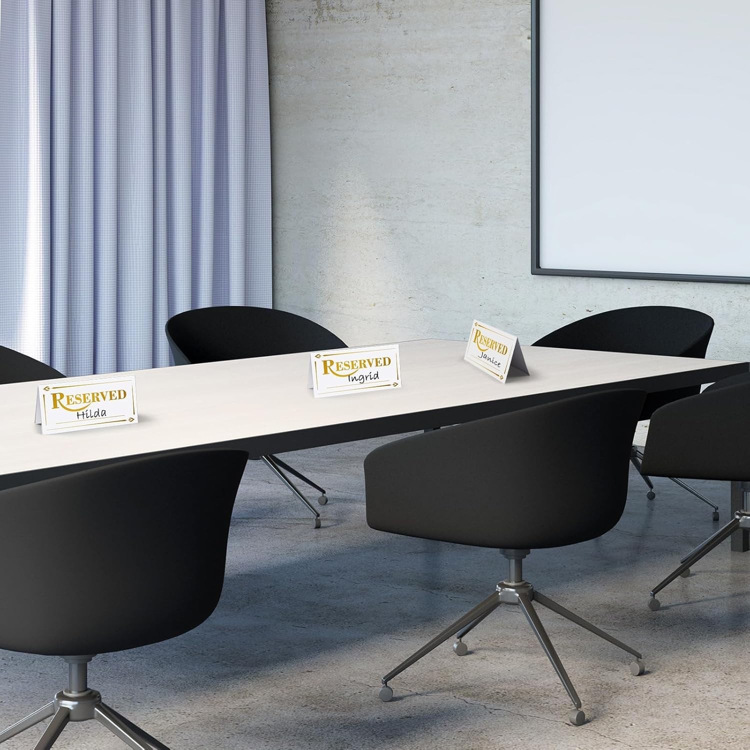 300 Pcs Paper Table Reserved Sign with Name Line Reserved Seating Signs Bulk …