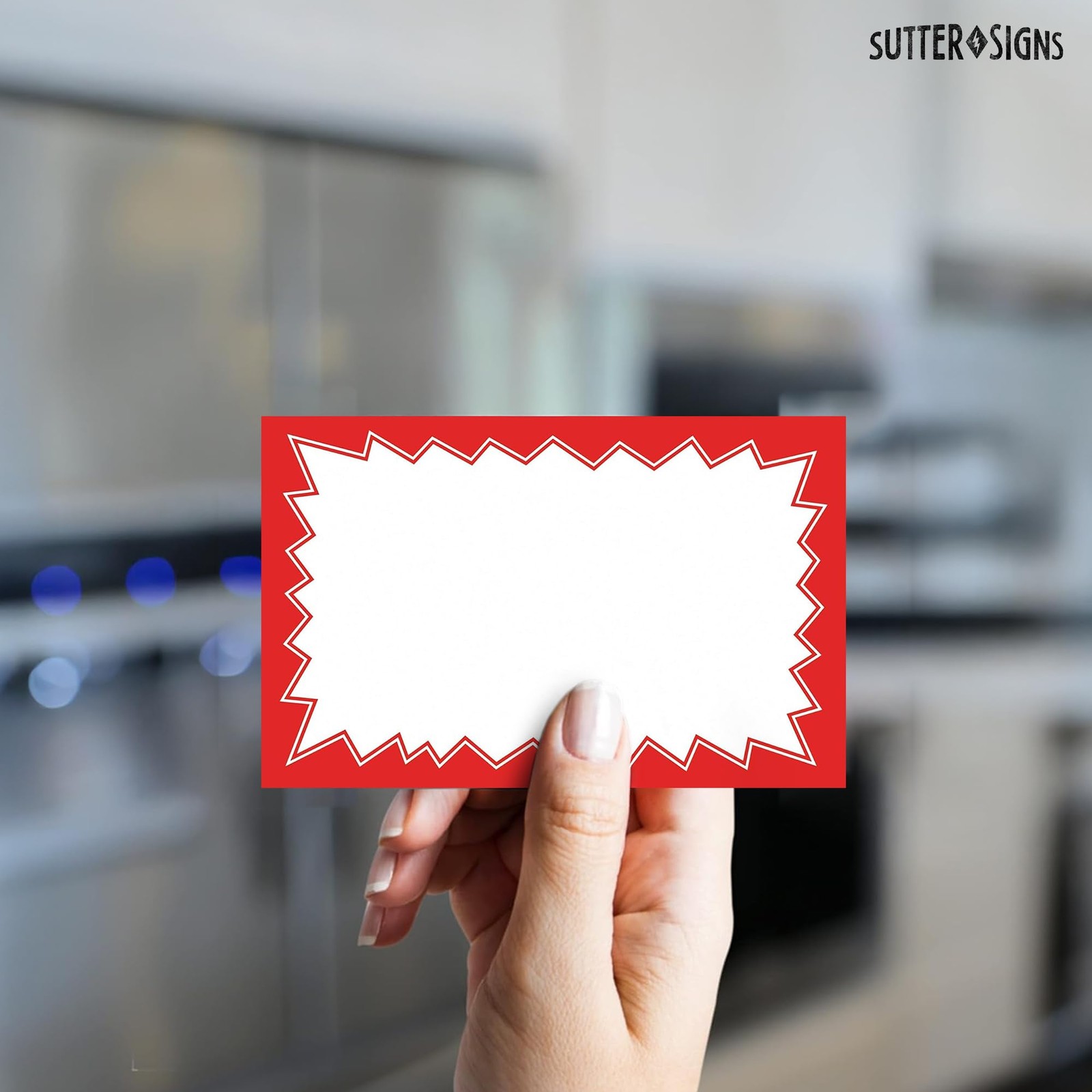 Sale Signs for Retail Stores 50pcs, 3.5&Prime; x 5.5&Prime; | Red x 5.5&Prime;,