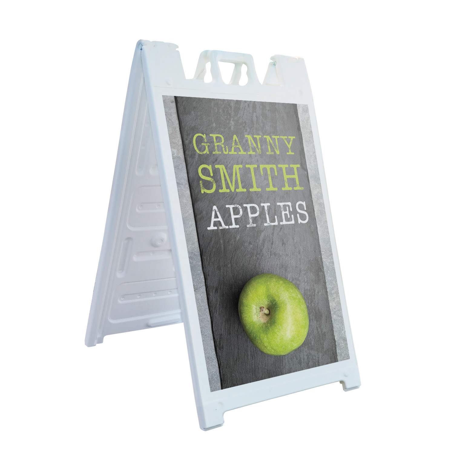 Granny Smith Apples Heavy Duty A-Frame Sidewalk Sign Crisp Juicy Farmers Market