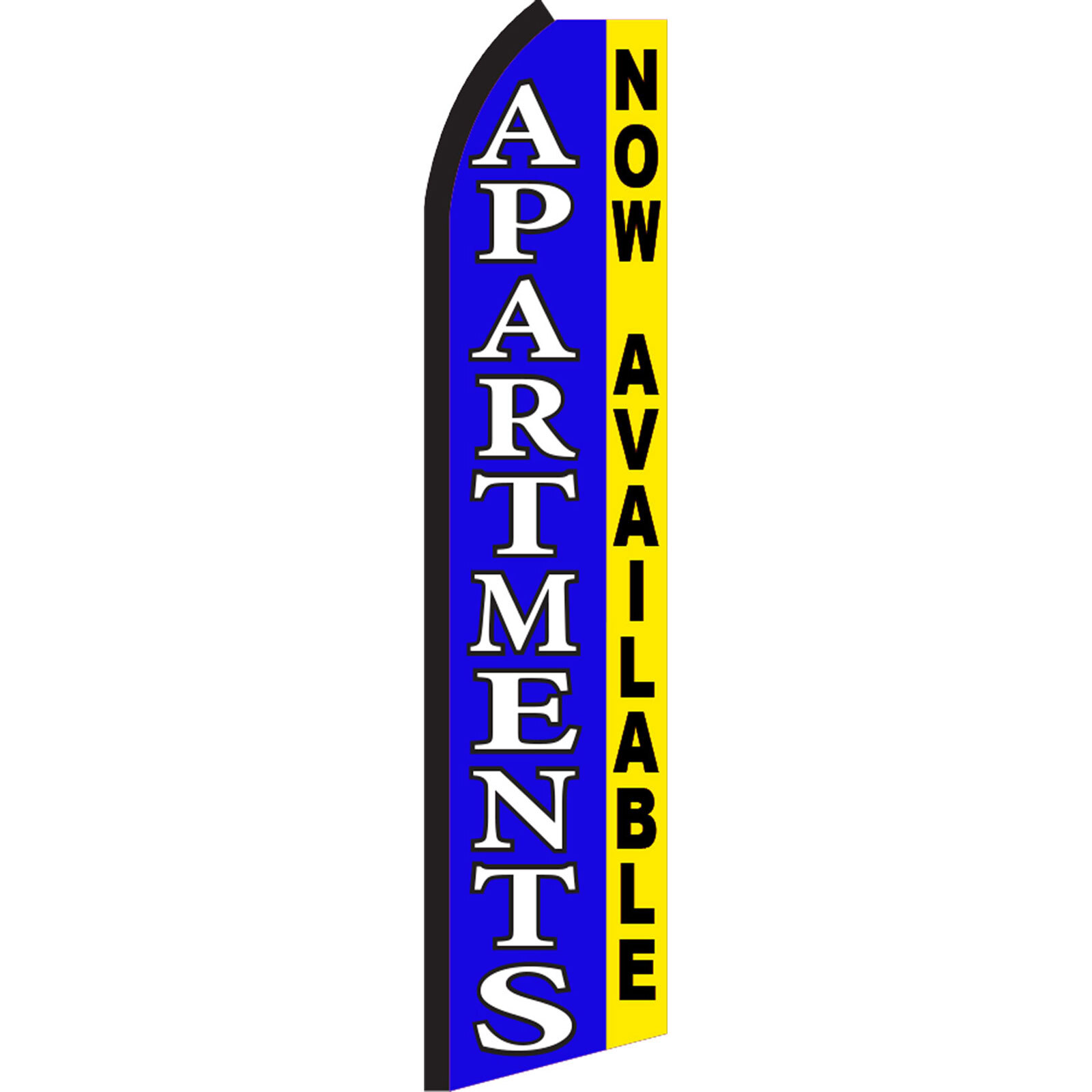 Apartments Now 2 1/2 ft X 11 1/2 ft Swooper Flag (Hardware Sold Separately)