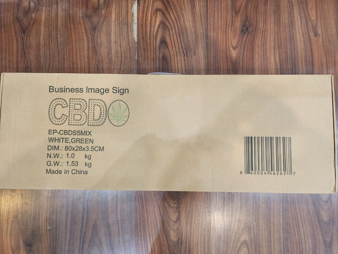 Very Bright LED White&Green Color CBD Sign – 29″ X 10″