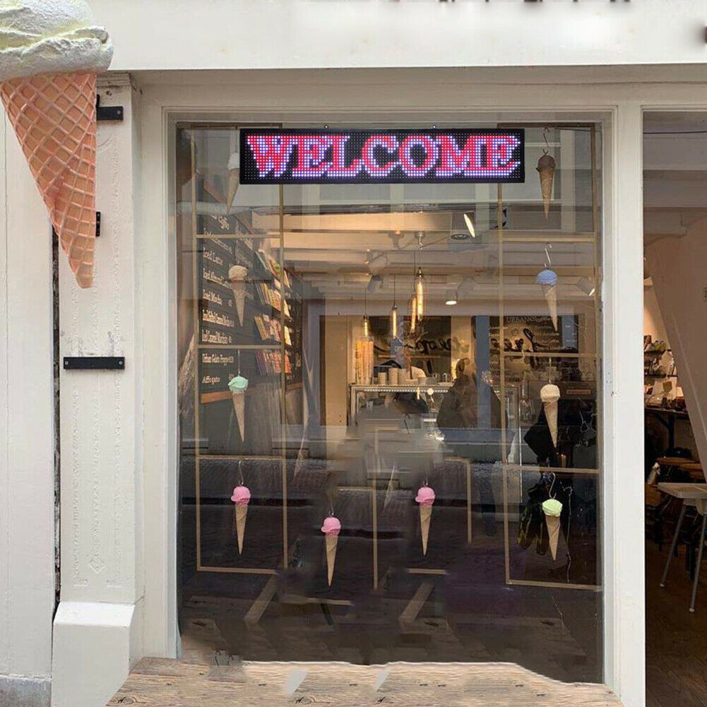 40&Prime; x 8&Prime; Programmable LED Scrolling Sign with Seven Colors for Advertising