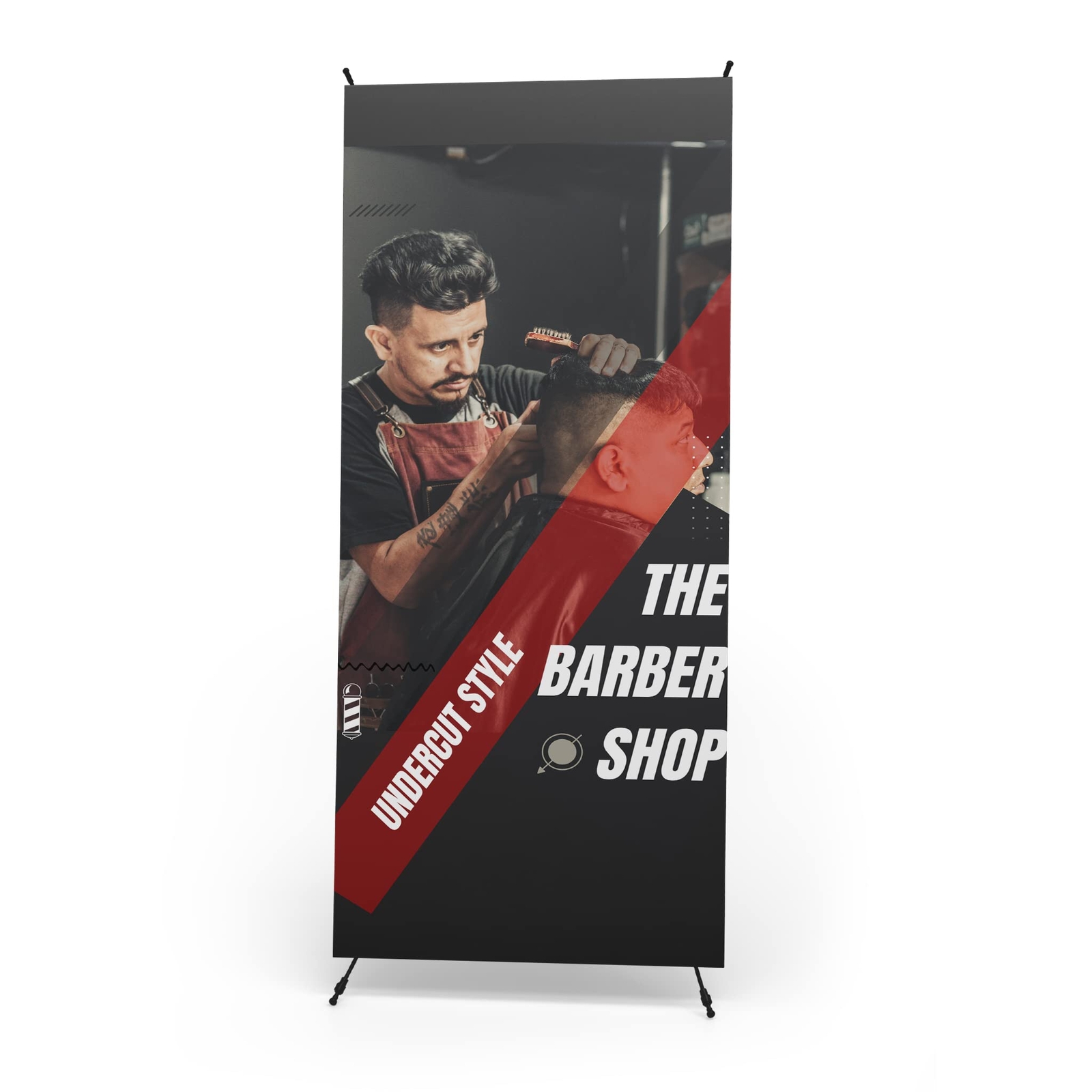 Banner w/ X Stand for Advertising, Stores, Trade Show, Events and Party 30&Prime; X 65