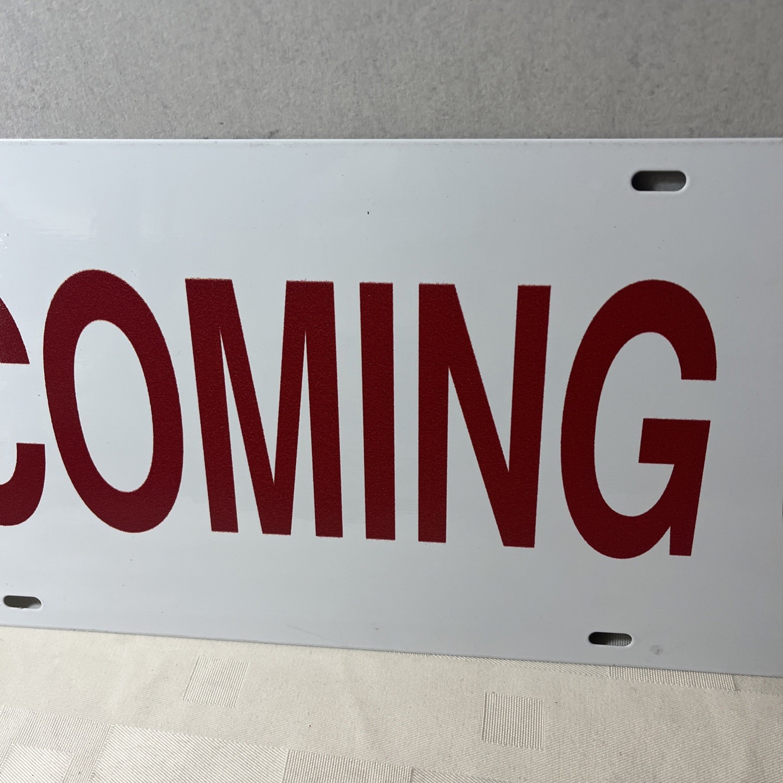 Double Sided Real Estate Metal Sign 18” X 6” Coming Soon Nice Shape