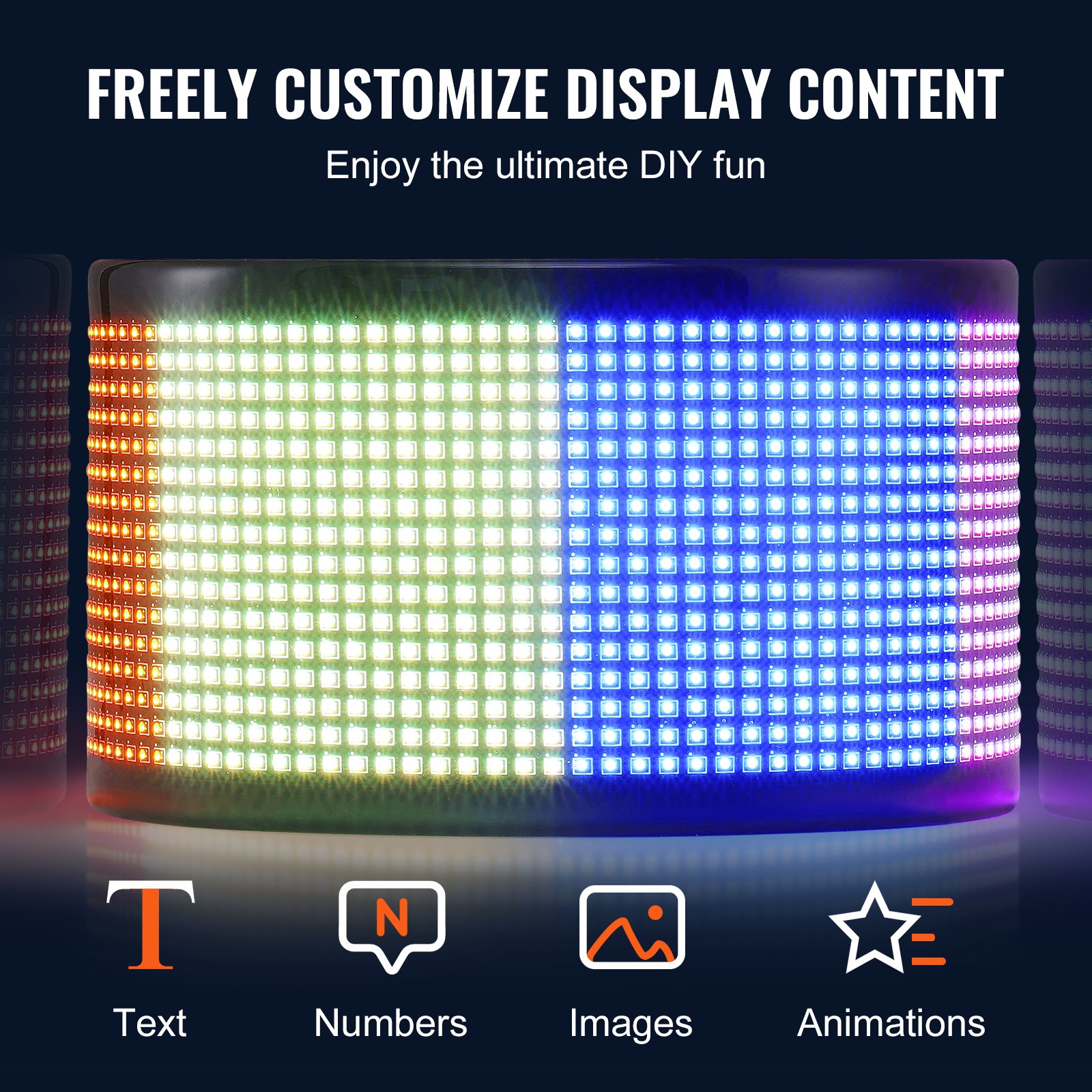 Uimoso 32.9&Prime;x8&Prime; Programmable LED Sign Scrolling Display Board P5 Full Color