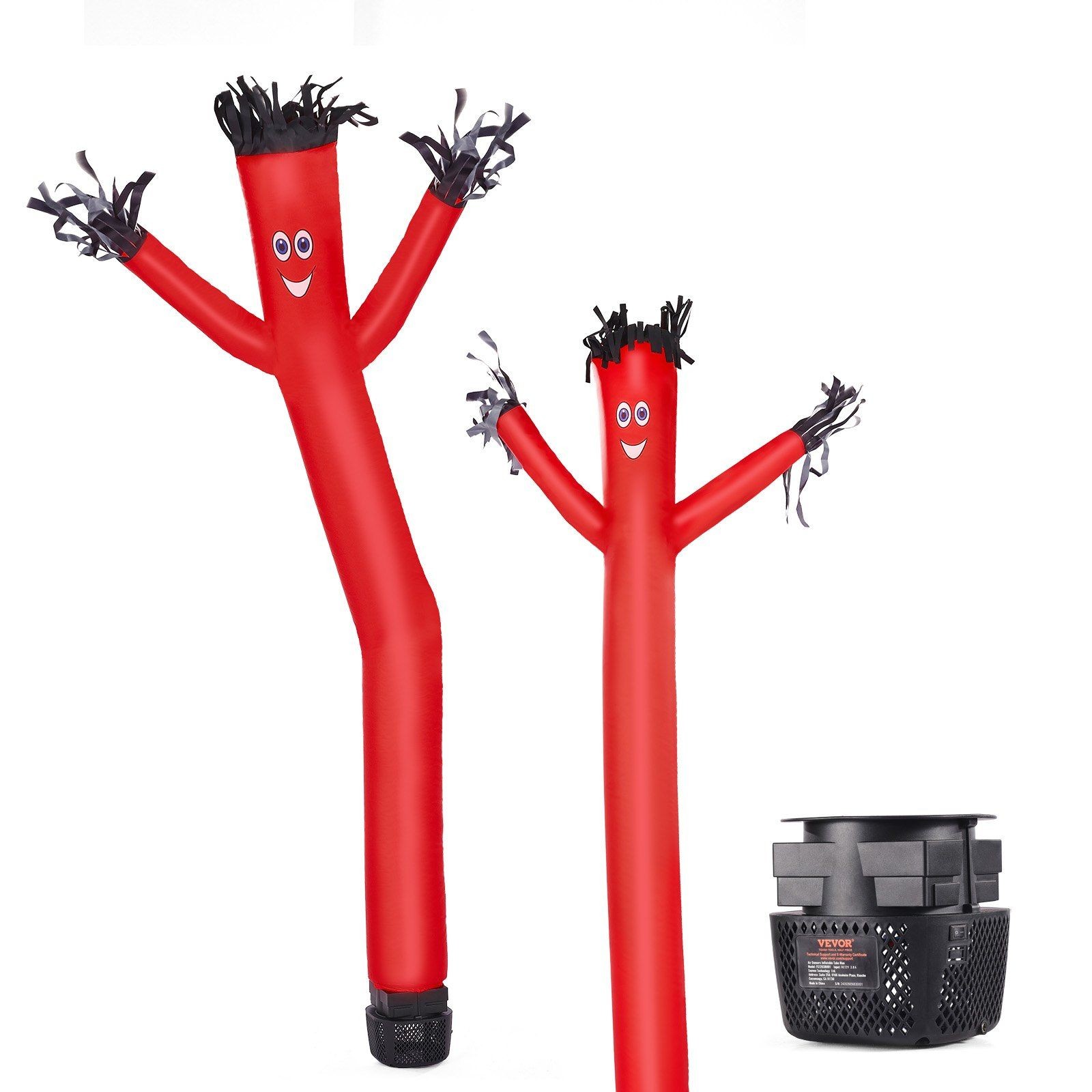 6ft Smile-Face Inflatable Tube Men Set with 1/15HP Blower, IPX3 Fan