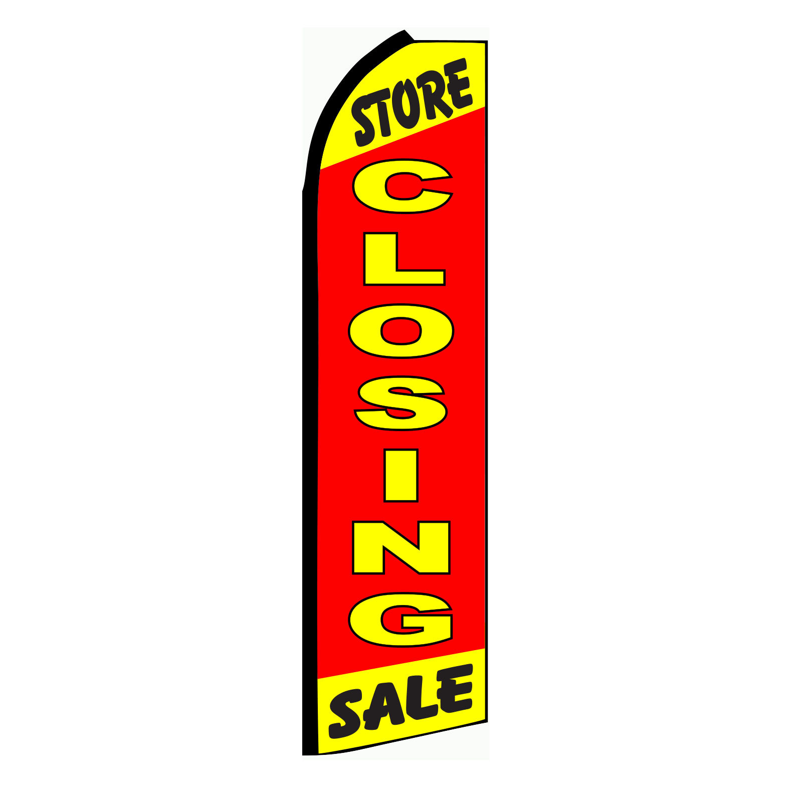 STORE CLOSING SALE Advertising Swooper Feather Flutter Banner Flag Only Special