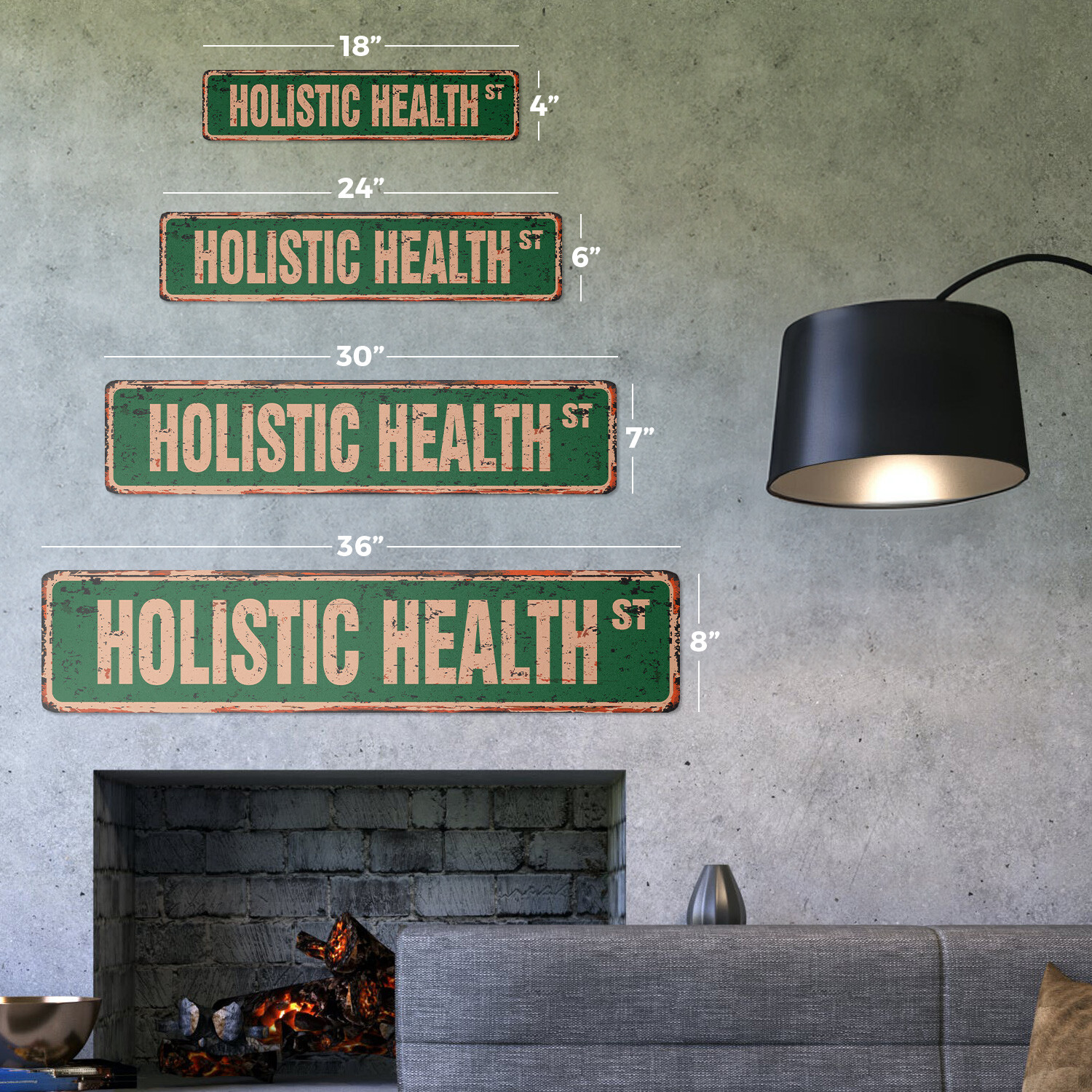 HOLISTIC HEALTH Vintage Street Sign alternative medicine medical practice