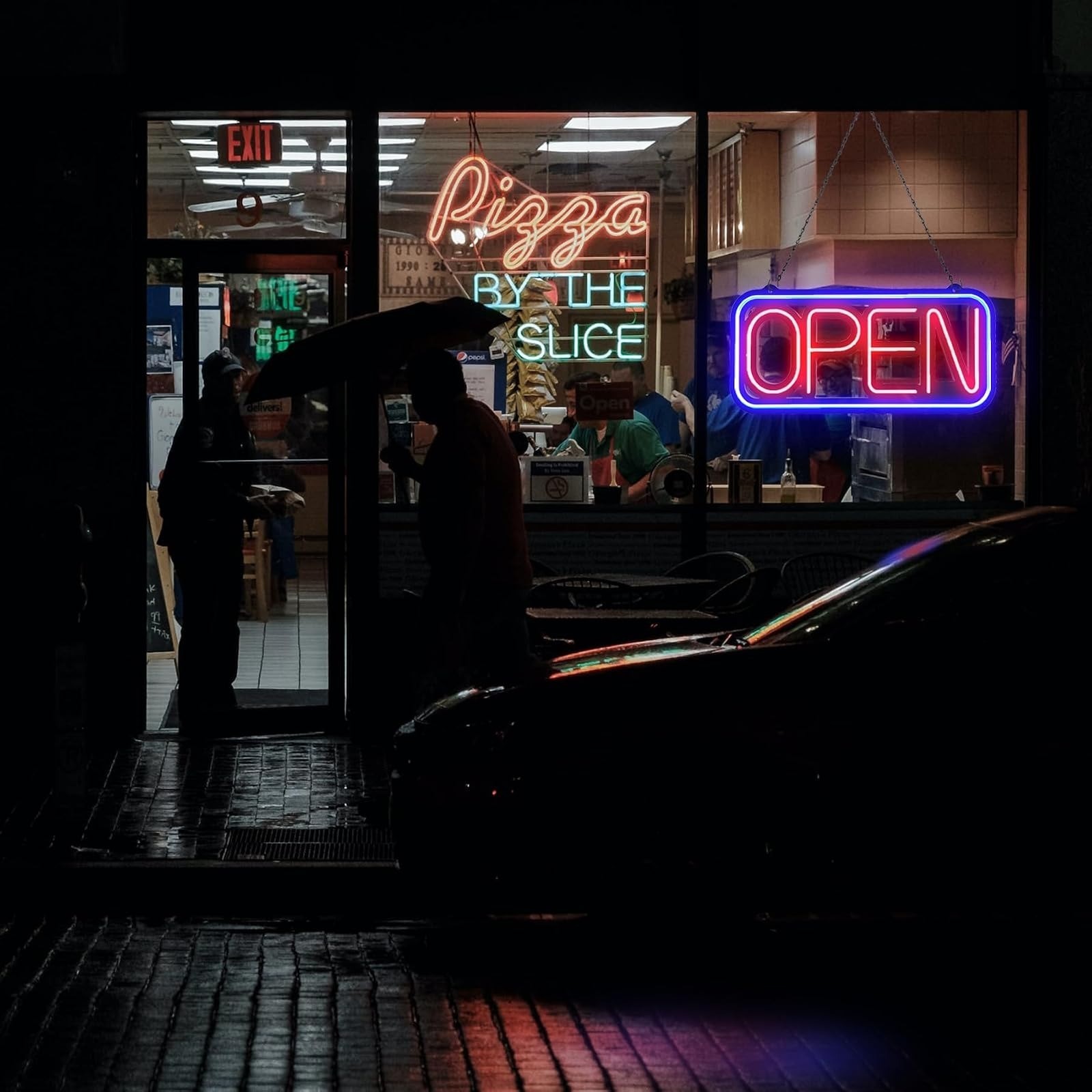 Bright LED Open Sign 32×16 for Business with Remote Control & Flashing Modes