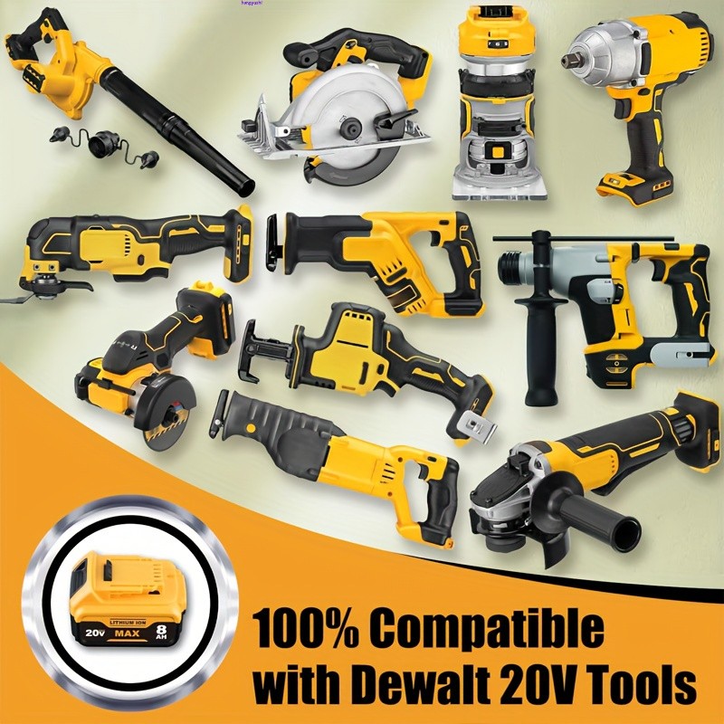 DCB204 For DeWalt 20V Max XR 8.0AH Lithium Ion Battery DCB205-2 DCB208 DCB200
