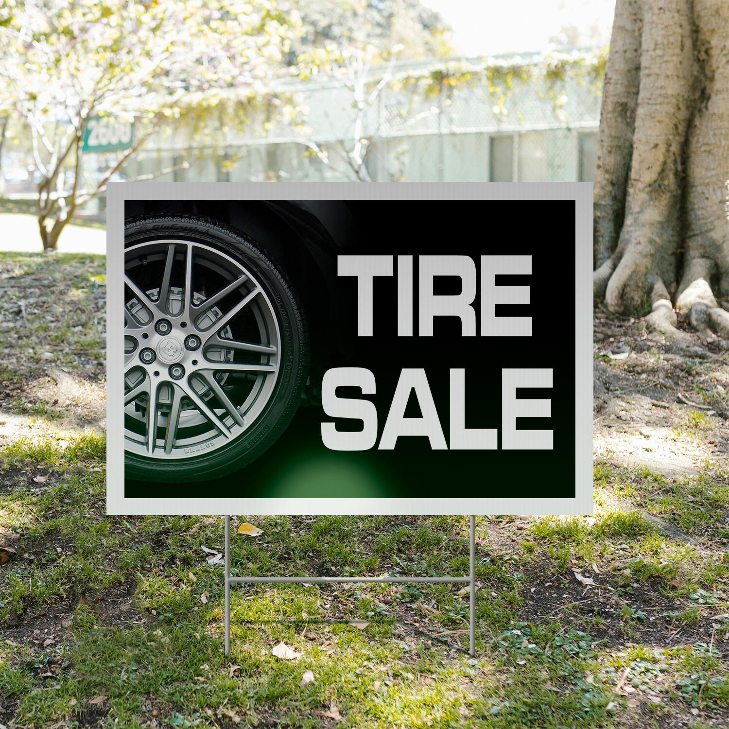 Tire Sale Yard Sign Auto Promotions, Affordable Pricing, Reliable Service