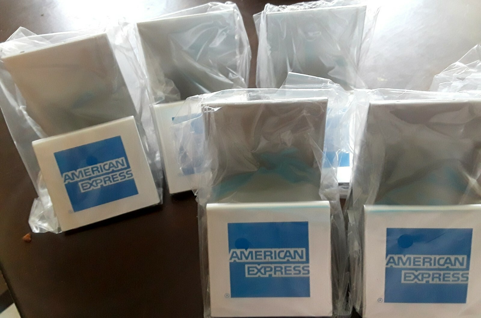 Amex Credit Card Display Table Tent Metal Signs for Retail Store & Vendor shows