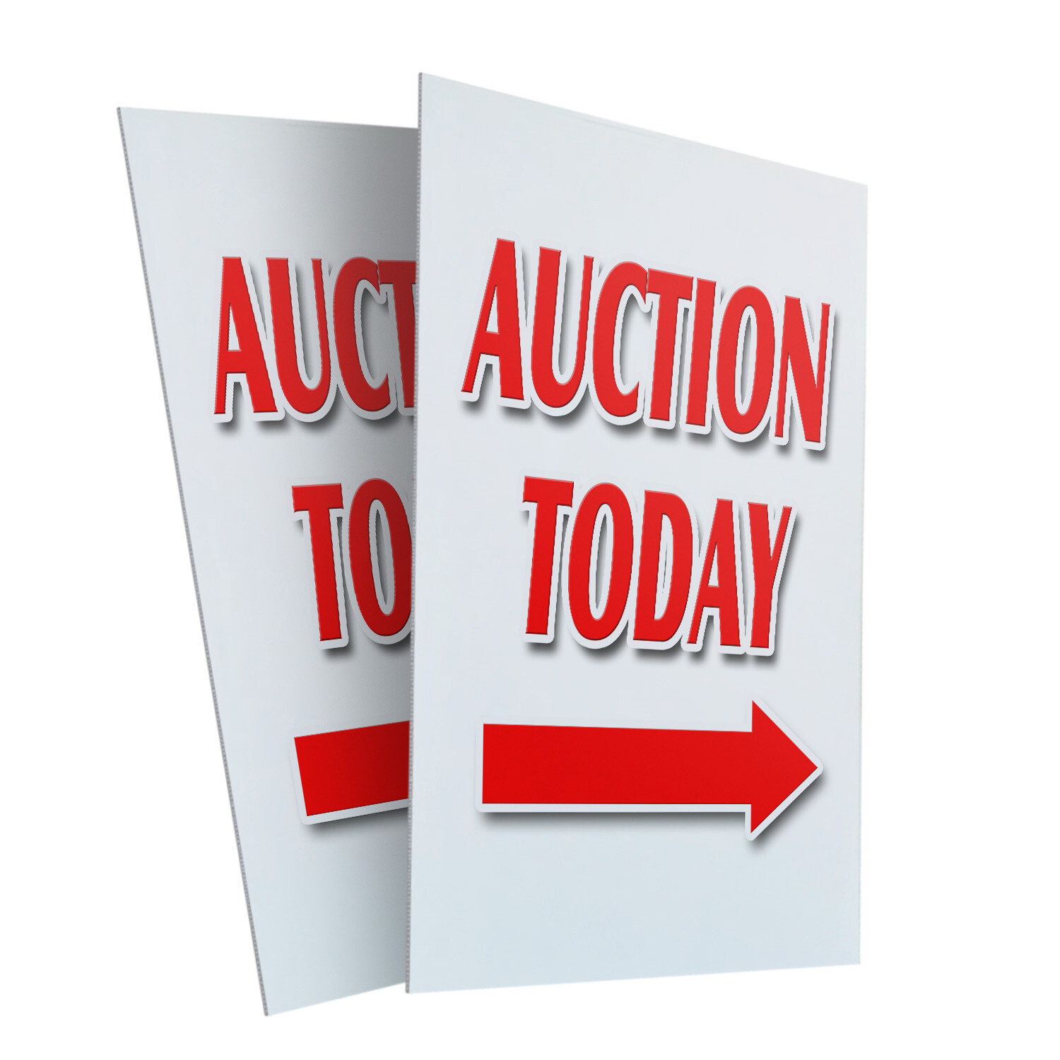 A-frame Sidewalk Auction Today With Arrow 24&Prime; x 36&Prime; Double Sided A-Frame Sidewal